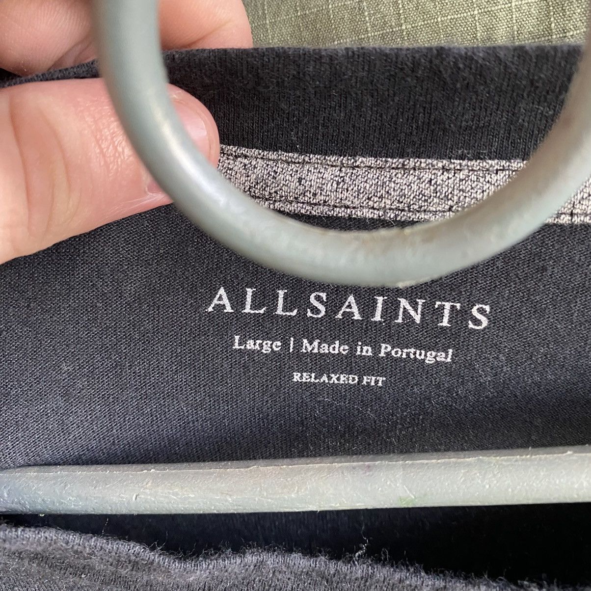Allsaints Luxury Allsaints Small Logo overprinted graphic designer tee Size US L / EU 52-54 / 3 - 5 Thumbnail