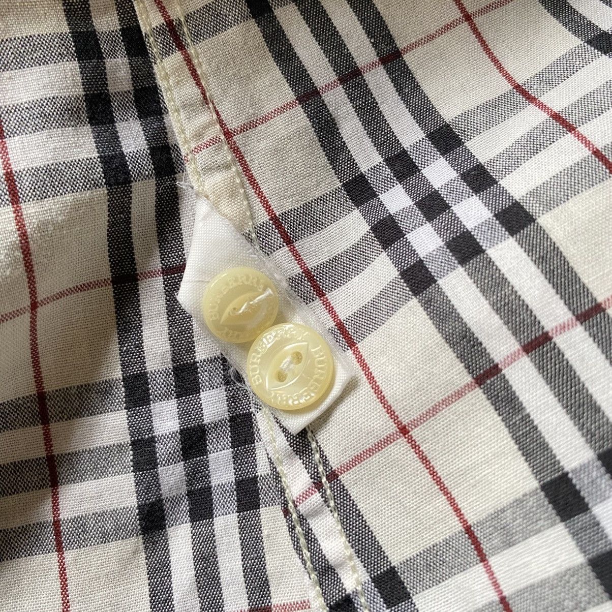 Burberry Burberry White Soft Novacheck Shirt Size S / US 4 / IT 40 - 9 Thumbnail
