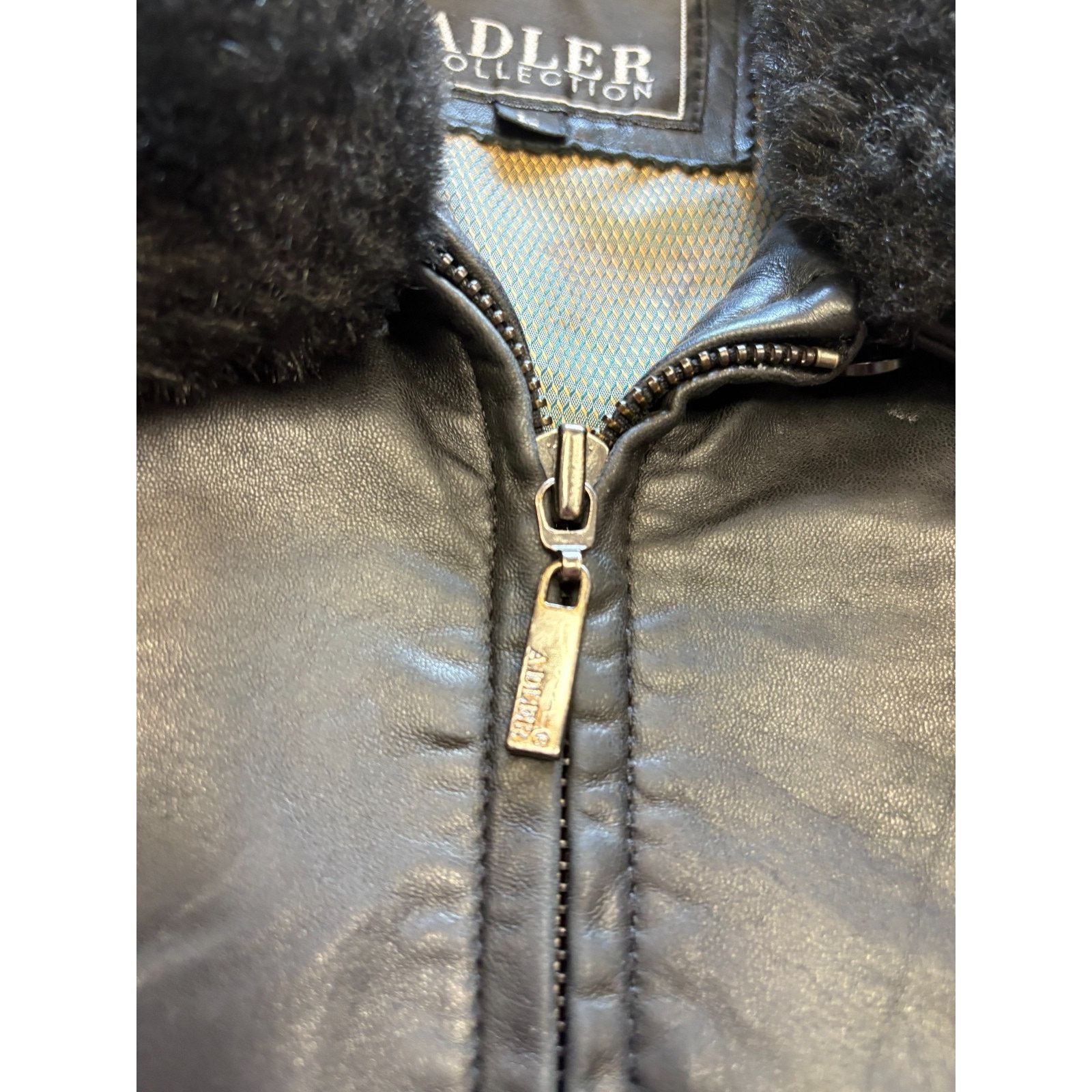Vintage Adler Collection Leather Coat Women’s L Black Y2K Zip Jacket Size L / US 10 / IT 46 - 5 Thumbnail