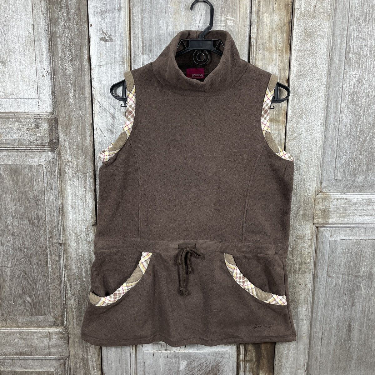 Japanese Brand × Spalding × Vintage Vintage Y2K Spalding Fleece Rope Tie Waist Vests Size US M / EU 48-50 / 2 - 1 Thumbnail