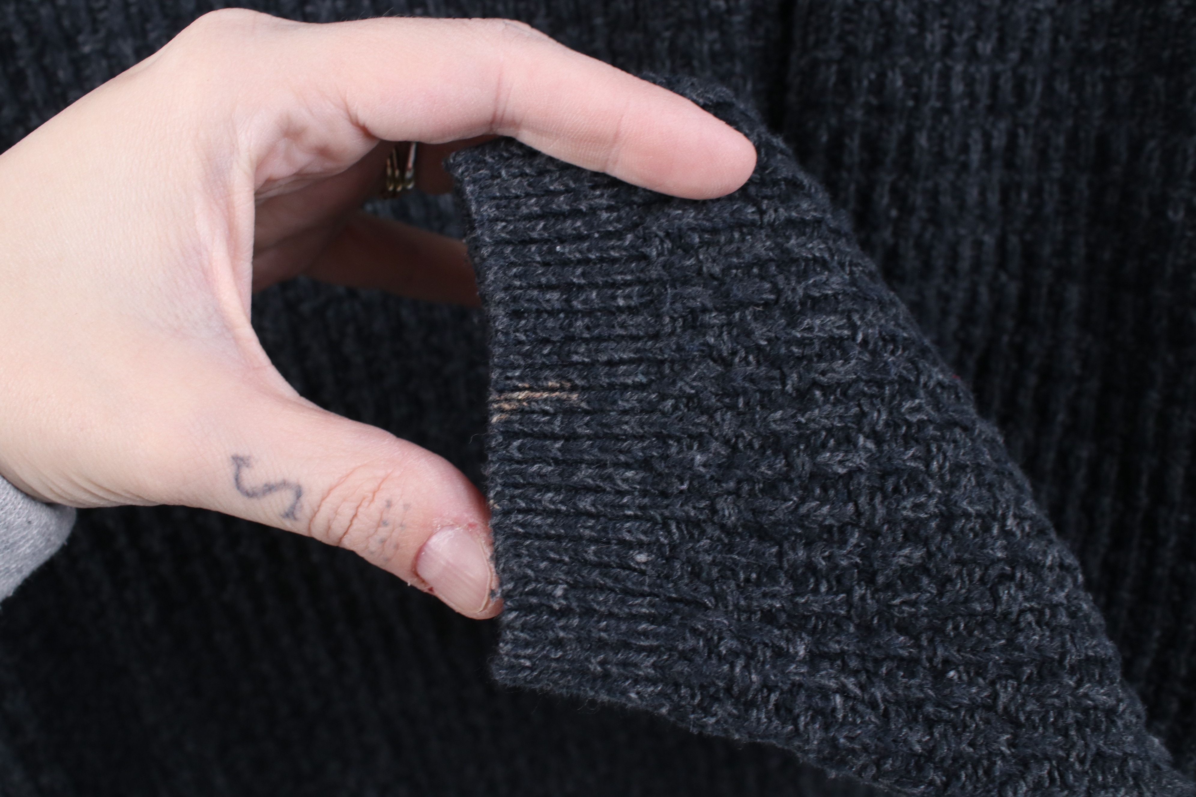 Vintage Vintage 90s Streetwear Knit Henley Sweater Bluish Gray Size US M / EU 48-50 / 2 - 6 Thumbnail