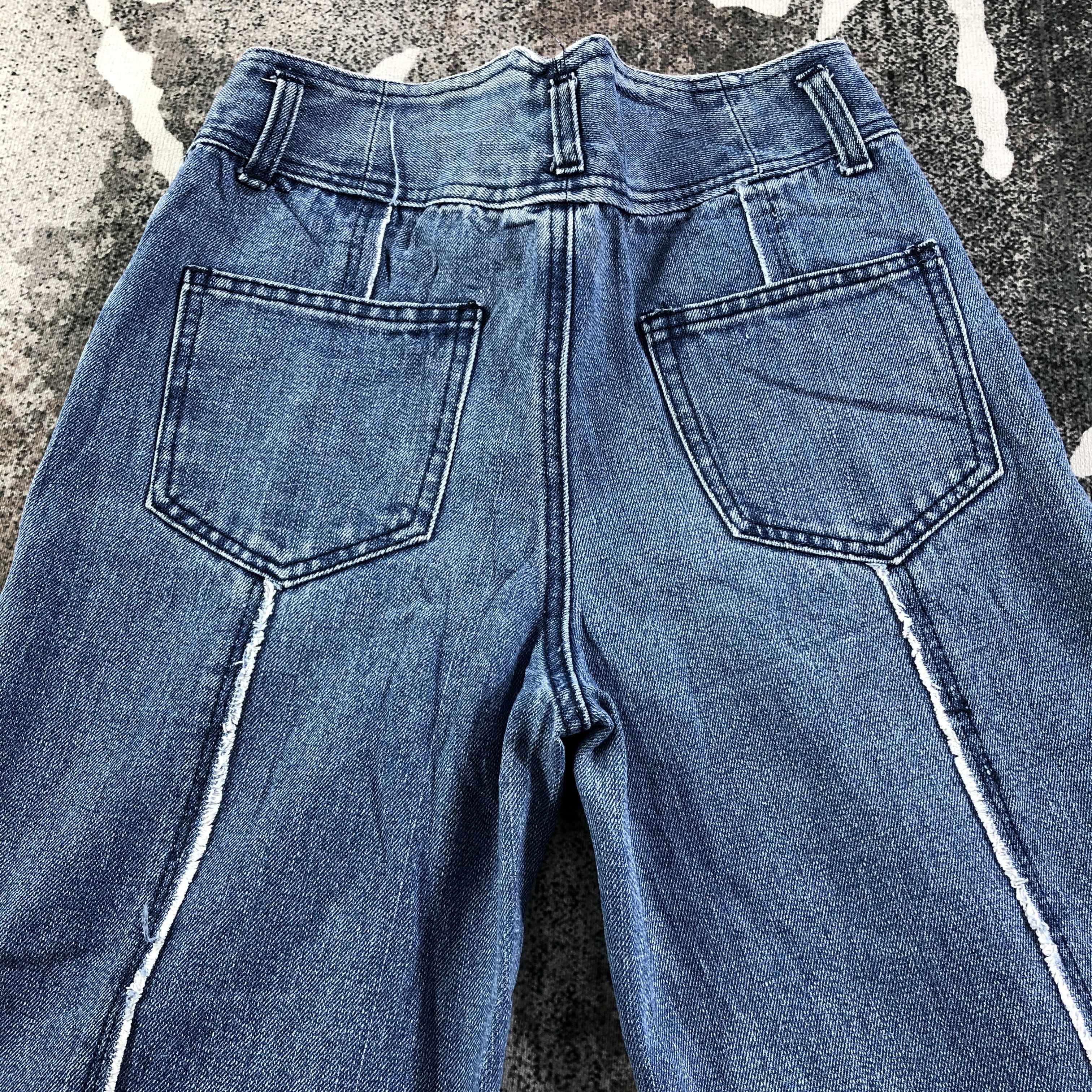 Japanese Brand Japanese Brand Clear Jeans Blue Baggy Cropped Denim KJ1758 Size 26" / US 2 / IT 38 - 4 Thumbnail