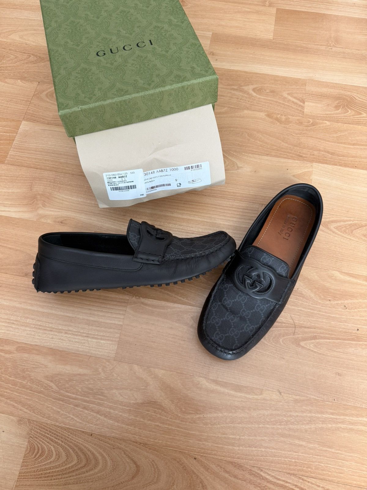 Gucci Mens Gucci interlocking G driver loafers Size US 9 / EU 42 - 7 Thumbnail