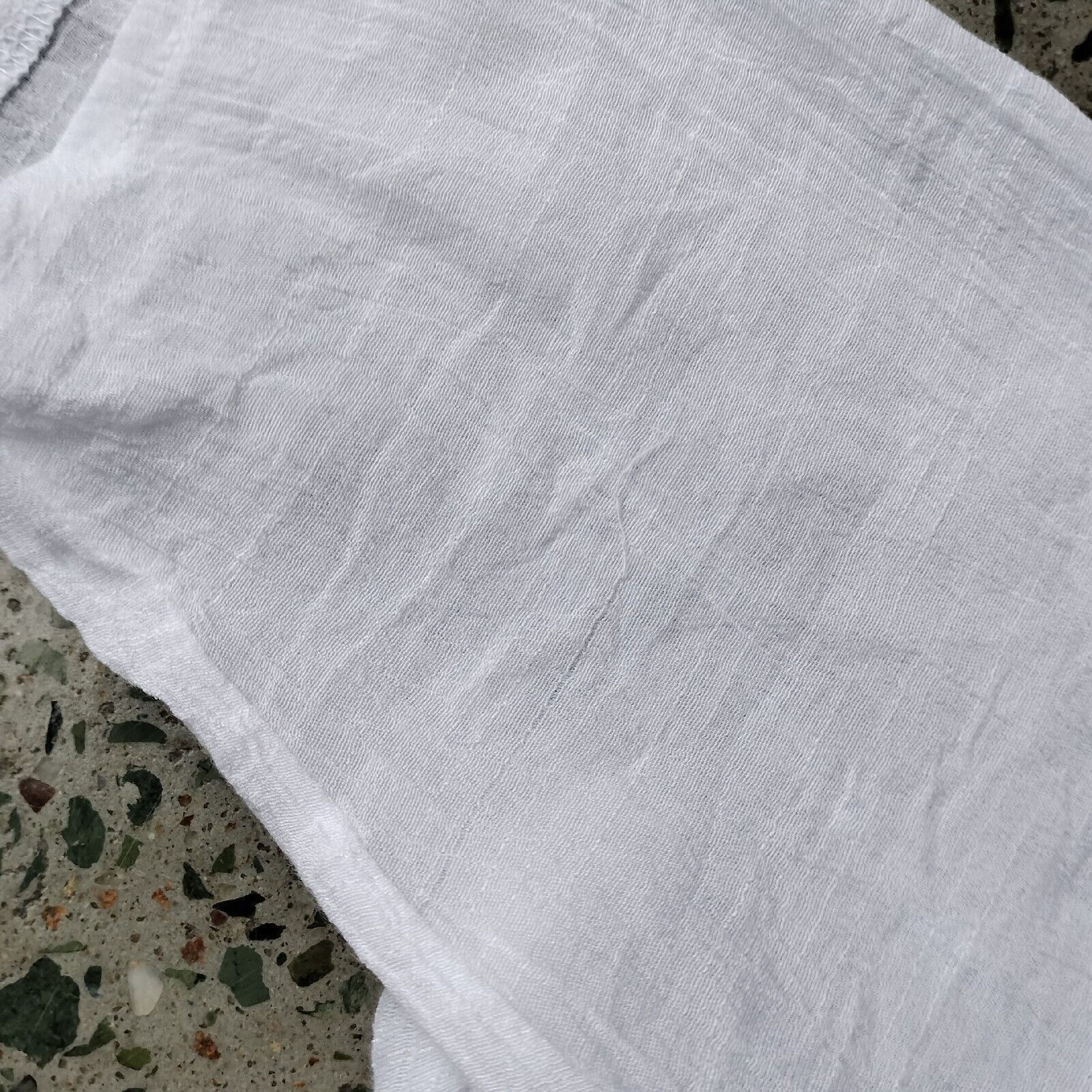 Designer Lilia Tunic Top White Linen Cotton Ethereal Size L / US 10 / IT 46 - 10 Thumbnail