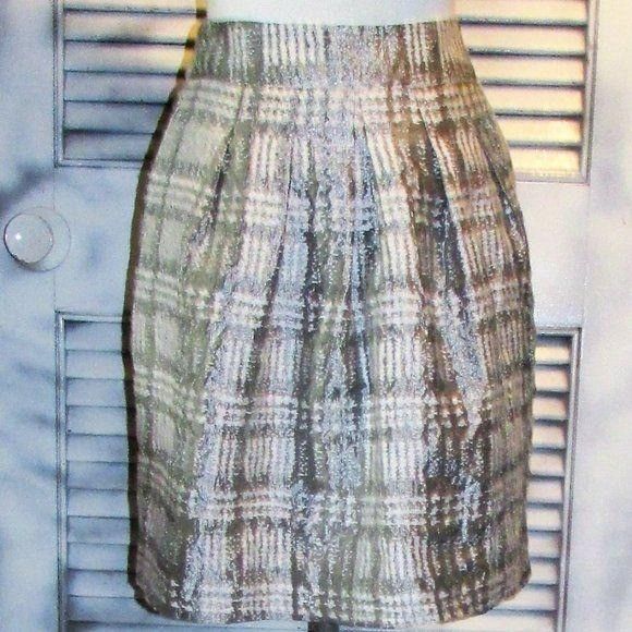 Other Limited Small Gray/Cream Skirt Size 30" / US 8 / IT 44 - 7 Thumbnail