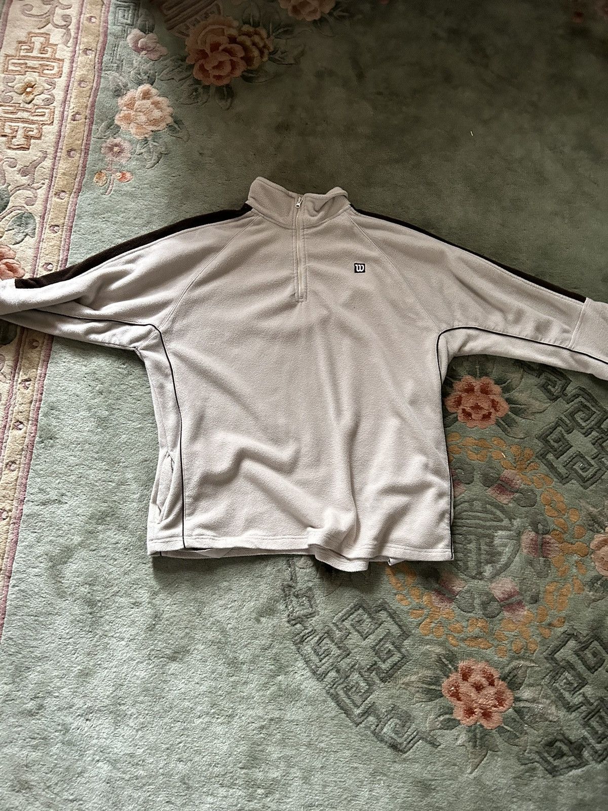 Vintage × Wilson Vintage Wilson Quarter Zip Tennis Fleese Hoodie Size US XXL / EU 58 / 5 - 1 Thumbnail