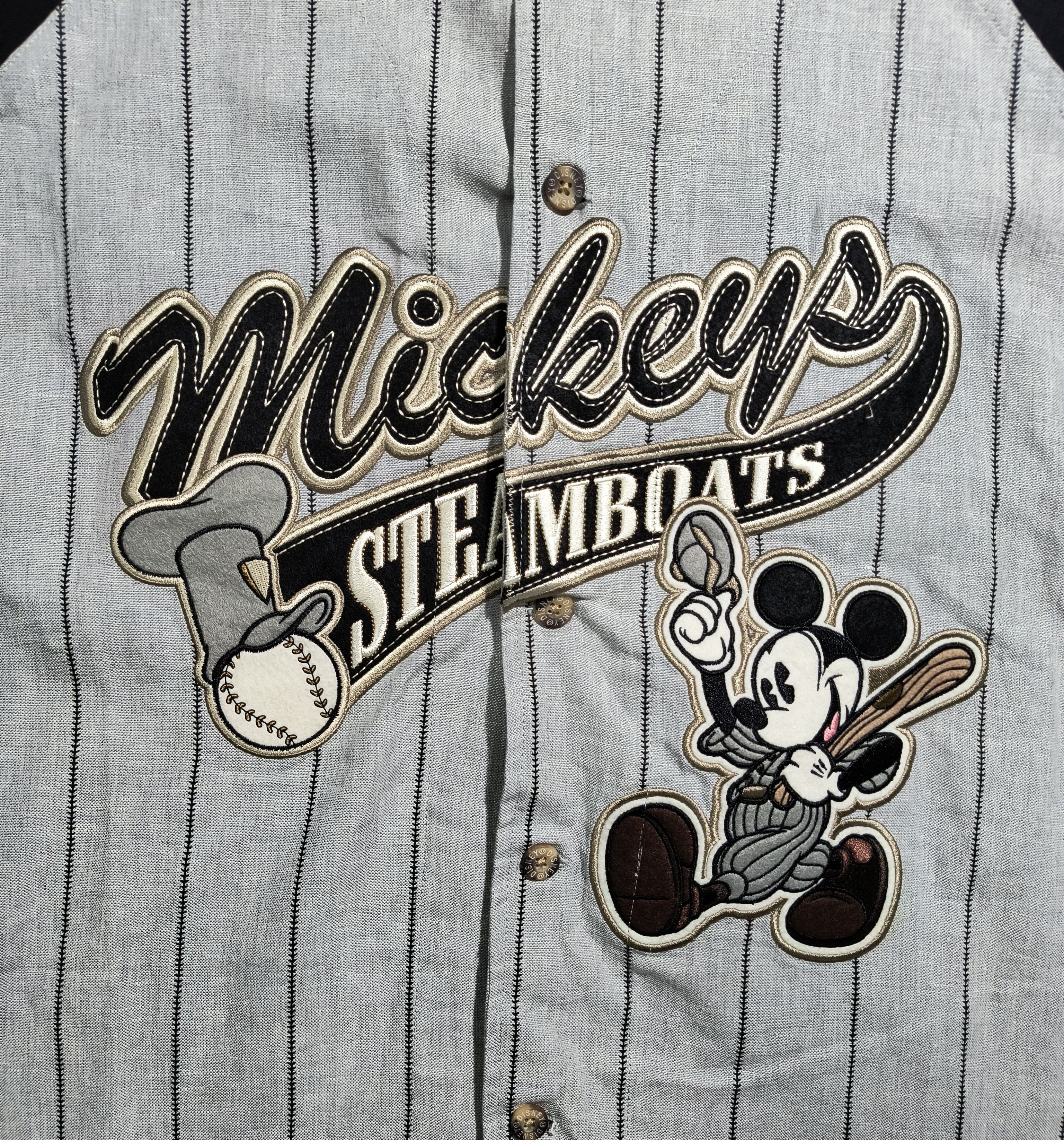 Disney DSWT vintage Disneyland Mickey's Steamboat baseball jersey Size US XL / EU 56 / 4 - 1 Thumbnail