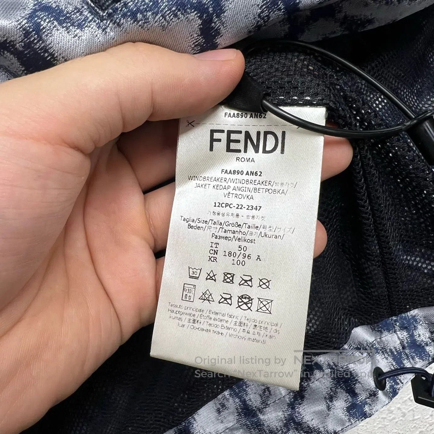 Fendi FENDI size50 All logo rain jacket Size US M / EU 48-50 / 2 - 5 Thumbnail