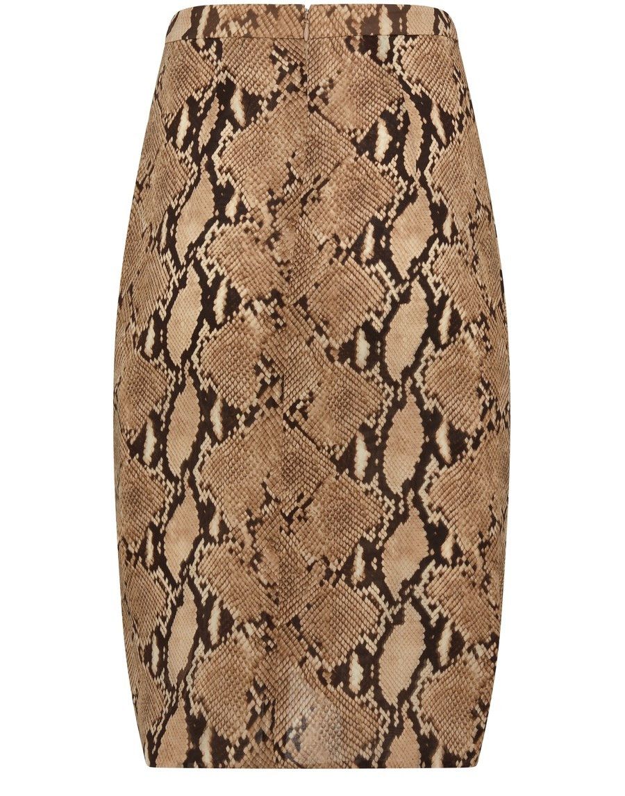 Celine o1y0725 Mini Skirt in Beige/Brown Size 27" / US 4 / IT 40 - 2 Thumbnail