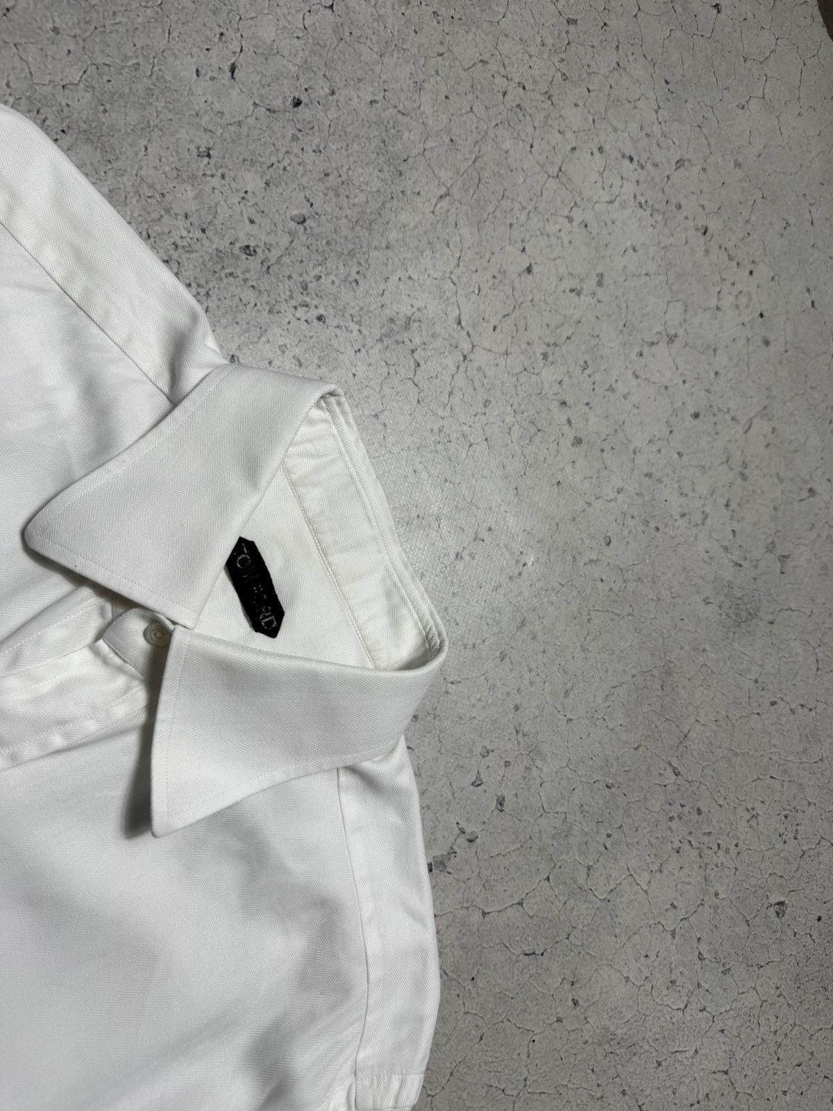 Tom Ford Tom Ford Luxury Button Up White Shirt Size US L / EU 52-54 / 3 - 5 Thumbnail