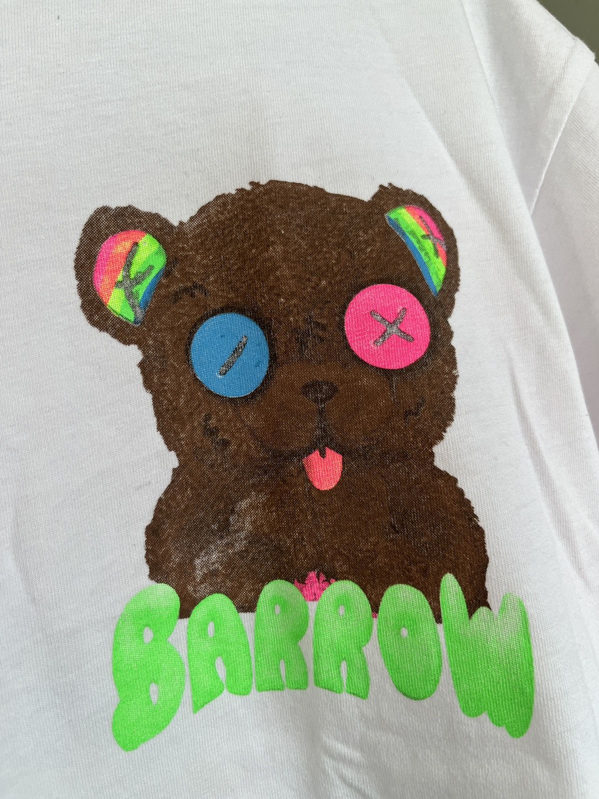 Barrow BARROW Oversized Bear White T-shirt Size US S / EU 44-46 / 1 - 3 Thumbnail