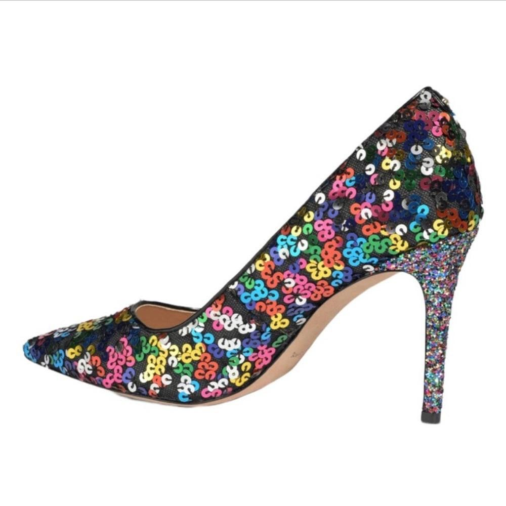 Kate Spade Kate Spade Valerie Rainbow Sequin High Heel Pumps 9.5 Size US 9.5 / IT 39.5 - 2 Thumbnail