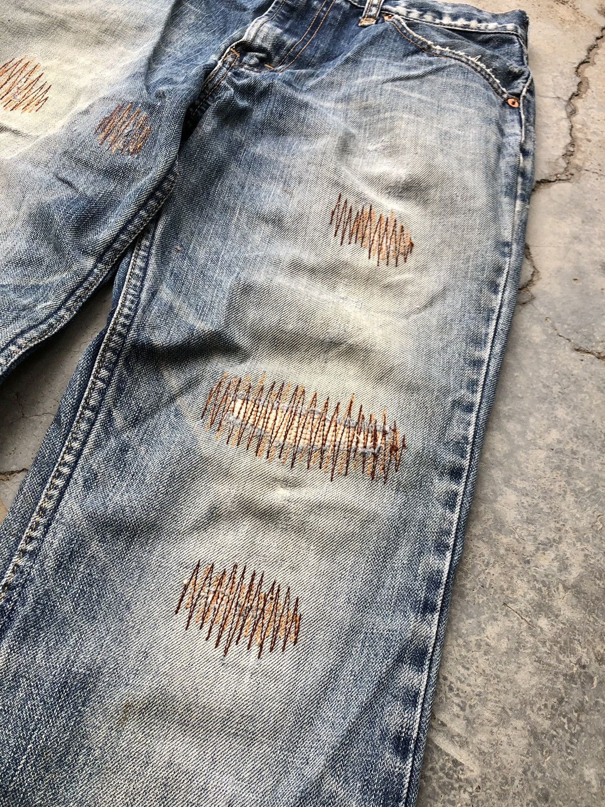 Levi's ZIGZAG REMAKE LEVIS 505 DENIM Size US 30 / EU 46 - 4 Thumbnail