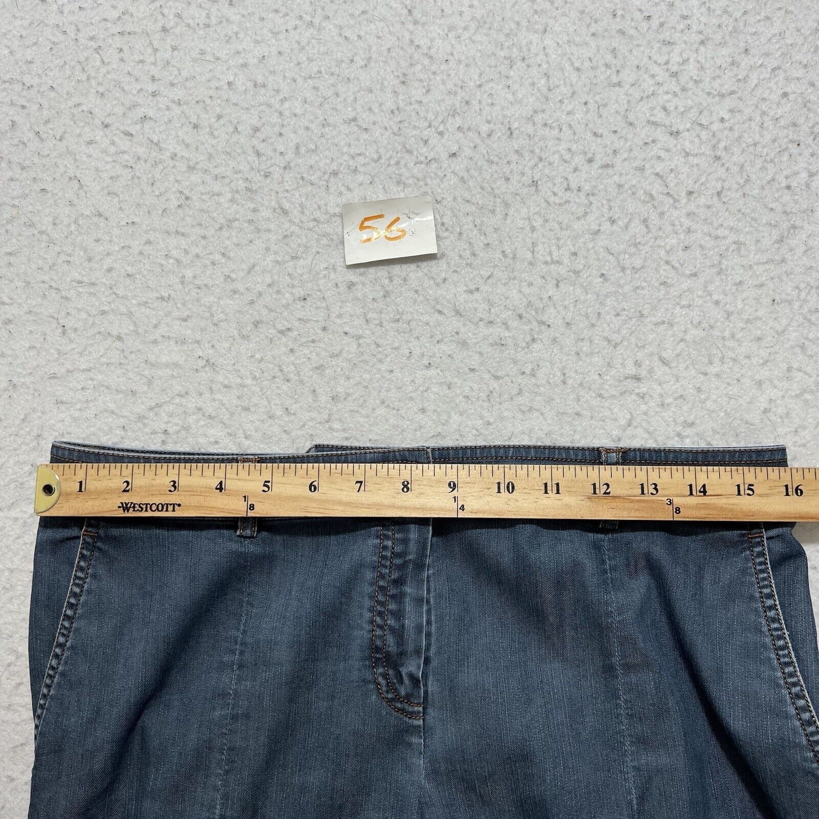 Other St. John 6 Denim Straight Leg Mid Rise Navy Blue Jeans Size 28" / US 6 / IT 42 - 8 Thumbnail