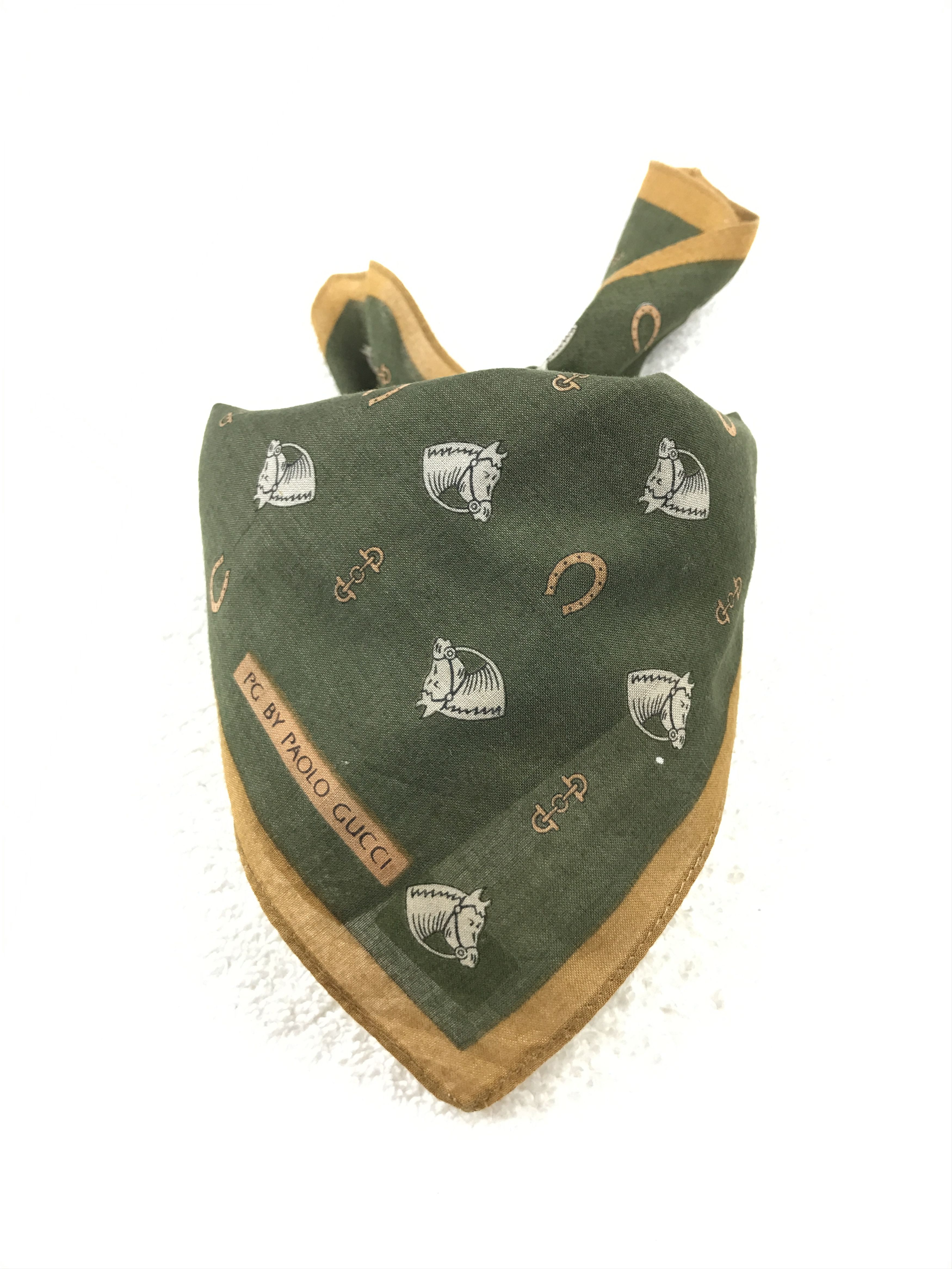 Paolo Gucci × Vintage Vintage Paolo Gucci Bandana Neckerchief Handkerchief Size ONE SIZE - 3 Thumbnail