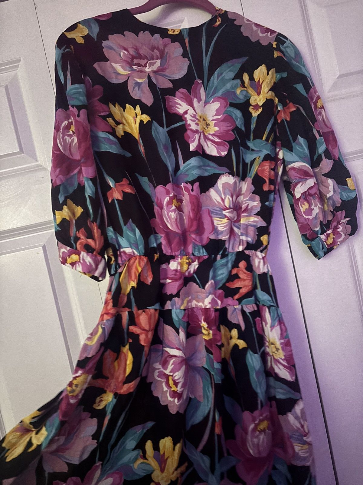 Vintage Vintage Floral Retro Mini Dress Size Small Size S / US 4 / IT 40 - 1 Thumbnail