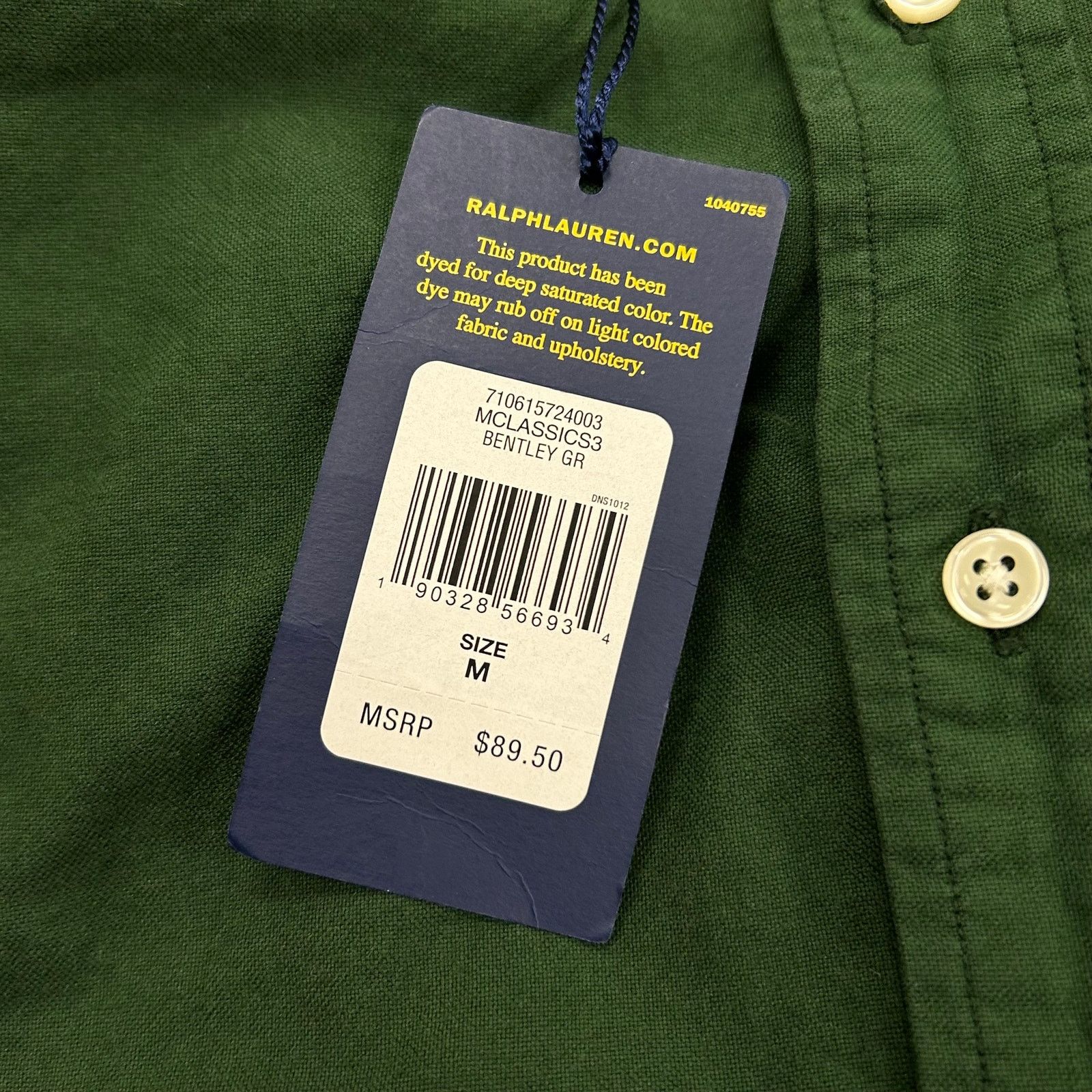 Polo Ralph Lauren Polo Ralph Lauren Garment-Dyed Oxford Green Button Up Shirt Size US M / EU 48-50 / 2 - 4 Thumbnail