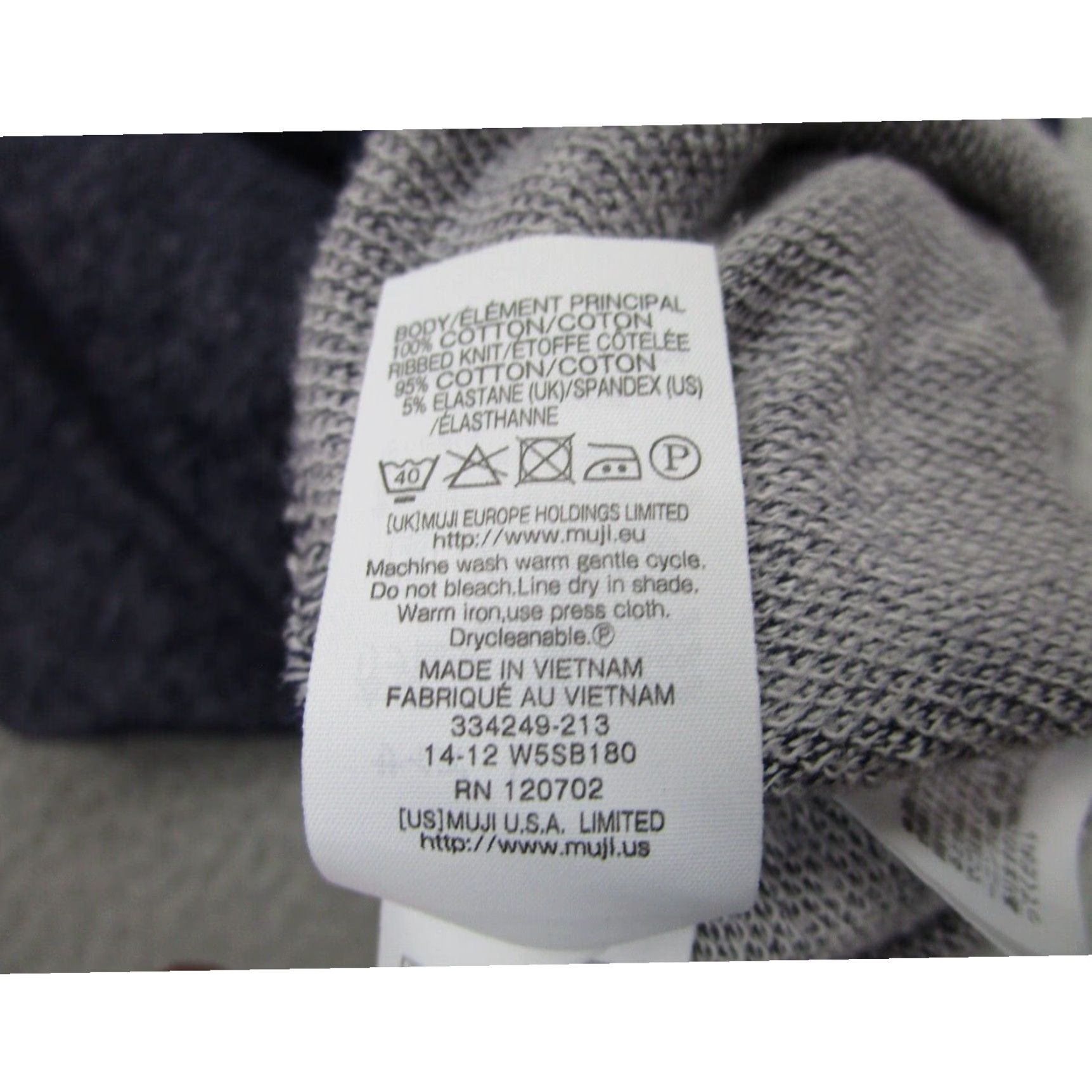 Muji MUJI Womens Sweater Large Blue Sleeveless Terry Fleece Crewneck Sweatshirt Size L / US 10 / IT 46 - 6 Thumbnail