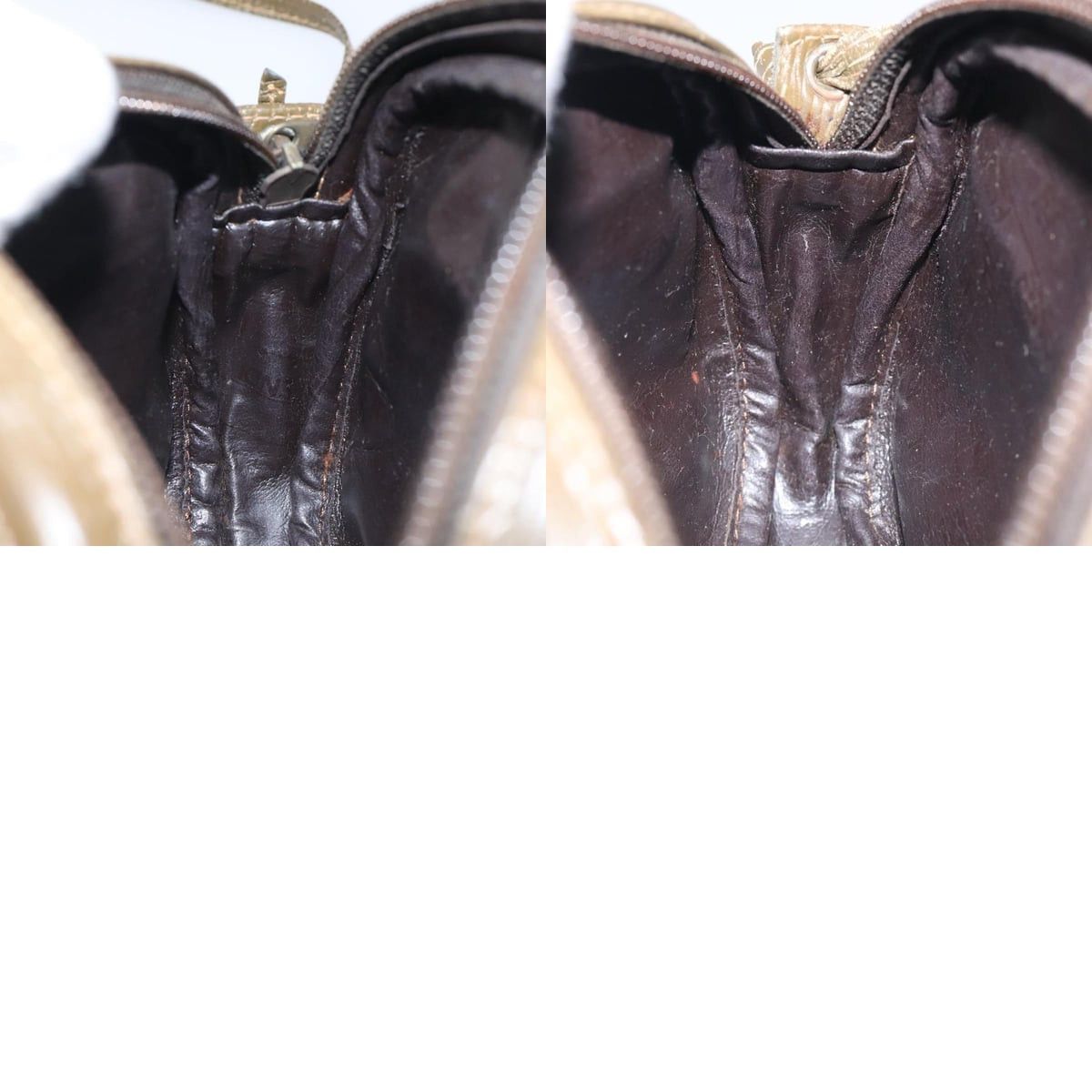 Fendi FENDI Zucchino Canvas Shoulder Bag Brown Size ONE SIZE - 12 Thumbnail