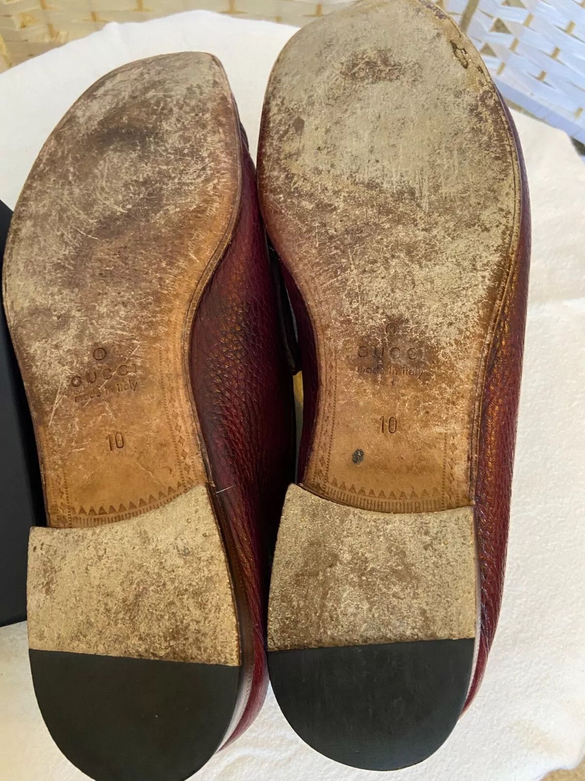 Gucci Gucci Horsebit Loafers Burgundy Leather 10.5 Snaffle Gold Size US 10.5 / EU 43-44 - 8 Thumbnail