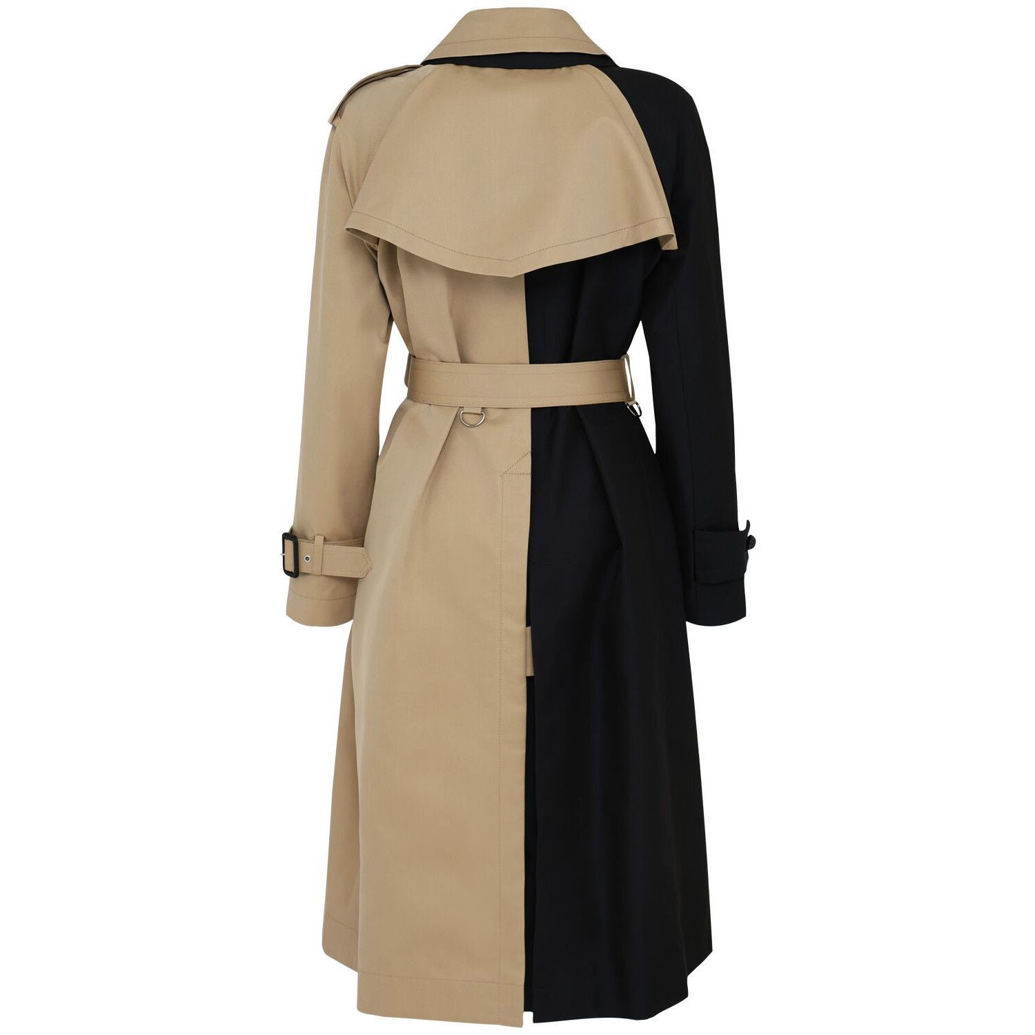 SACAI Black/Beige Cotton Coat New & Authentic (Women's size: