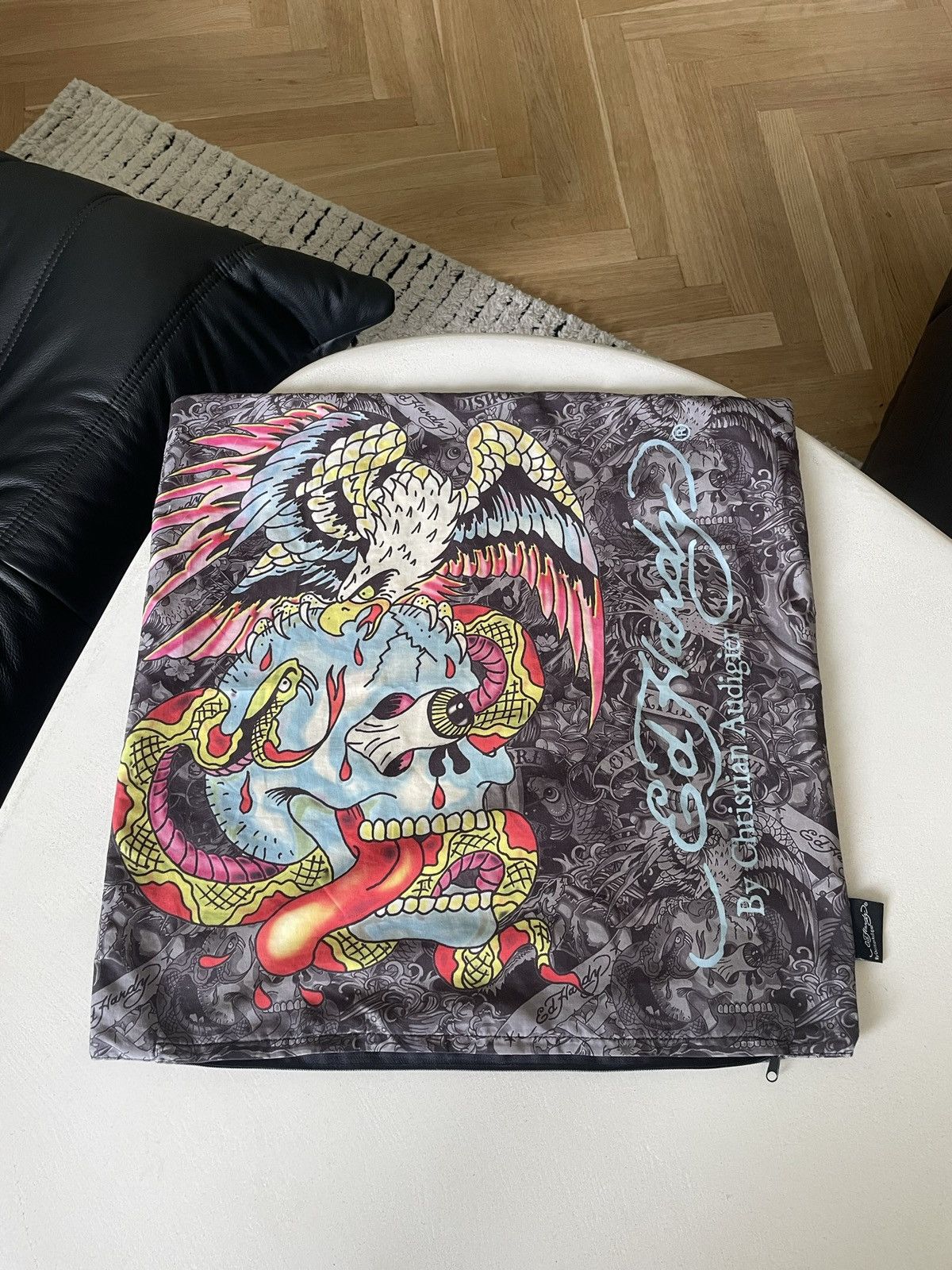 Ed Hardy Ed Hardy by Christian Audigier Pillowcase Y2k Vintage Tattoo Size ONE SIZE - 1 Thumbnail