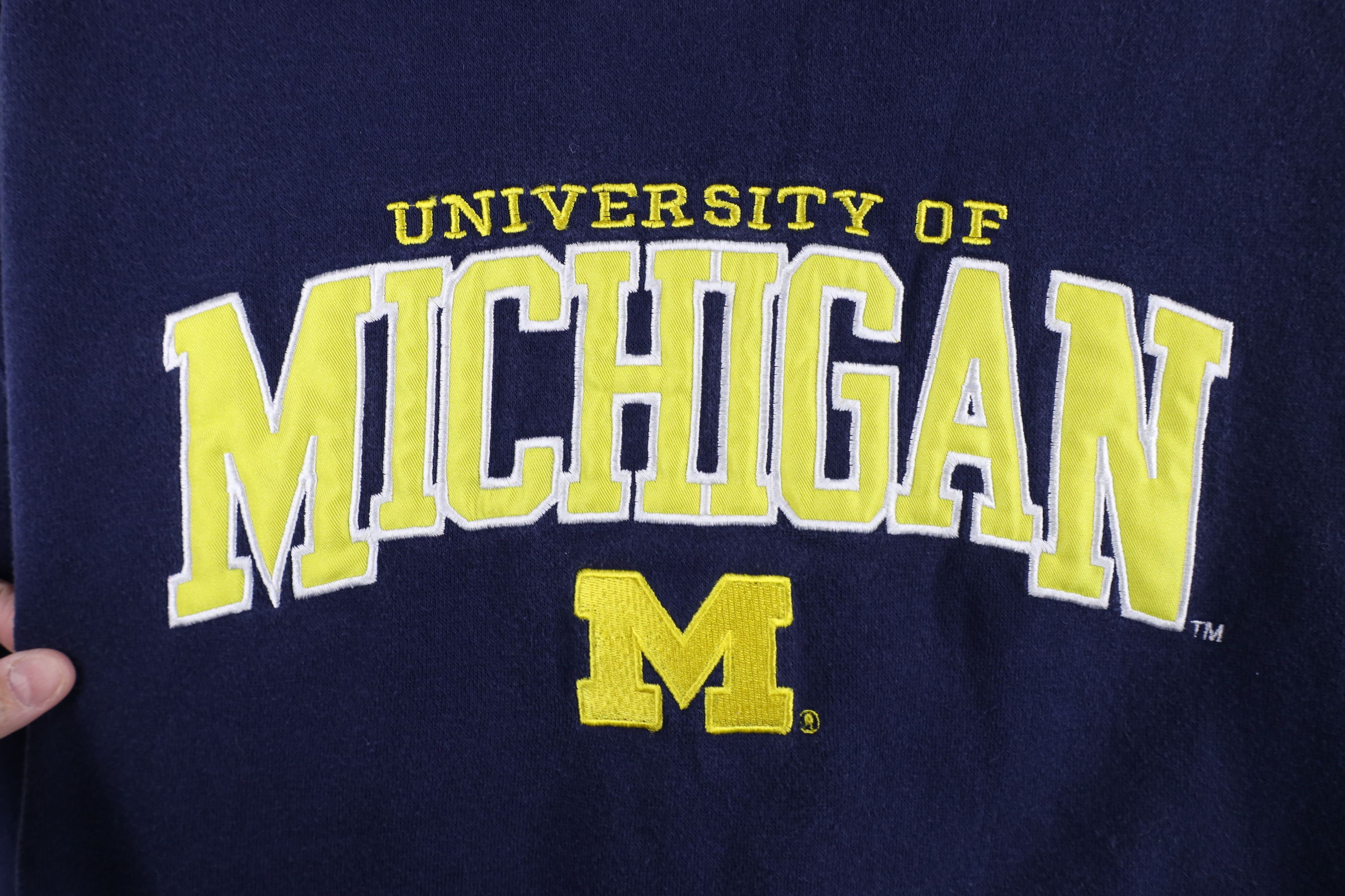 Vintage Vintage Spell Out University of Michigan Hoodie Sweatshirt Size US XL / EU 56 / 4 - 4 Thumbnail
