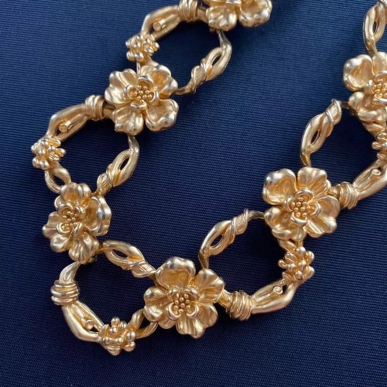 Kenzo KENZO Flower Gold Necklace Size ONE SIZE - 4 Thumbnail