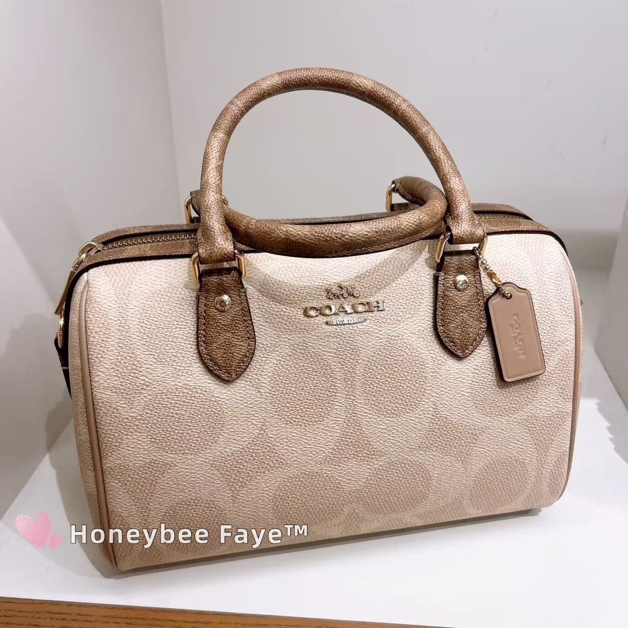 Coach Rowan Satchel Bag In Blocked Signature Canvas CY679 Size ONE SIZE - 3 Thumbnail
