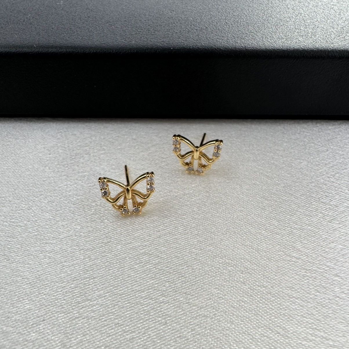 Designer Small Mini CZ Butterfly Stud for Women Size ONE SIZE - 3 Thumbnail