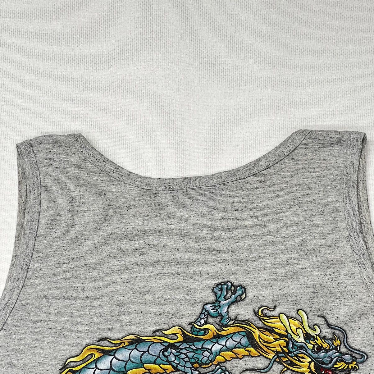 O'Neill × Vintage O’Neill Tee Shirt Grey Sleeveless Dragon Graphic Y2K Size US XL / EU 56 / 4 - 17 Thumbnail