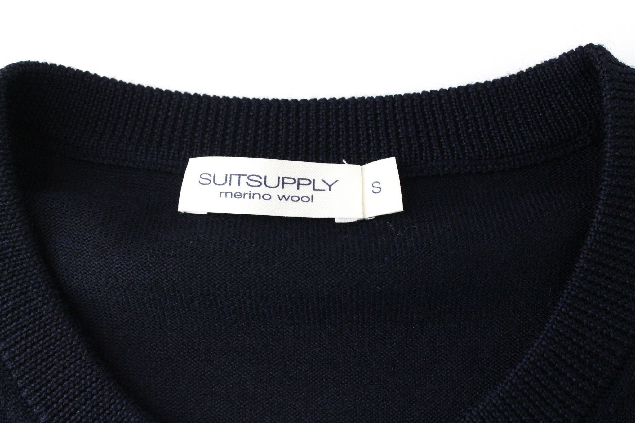 Suitsupply S Merino Wool Navy Sweater 66607 Size US S / EU 44-46 / 1 - 6 Thumbnail