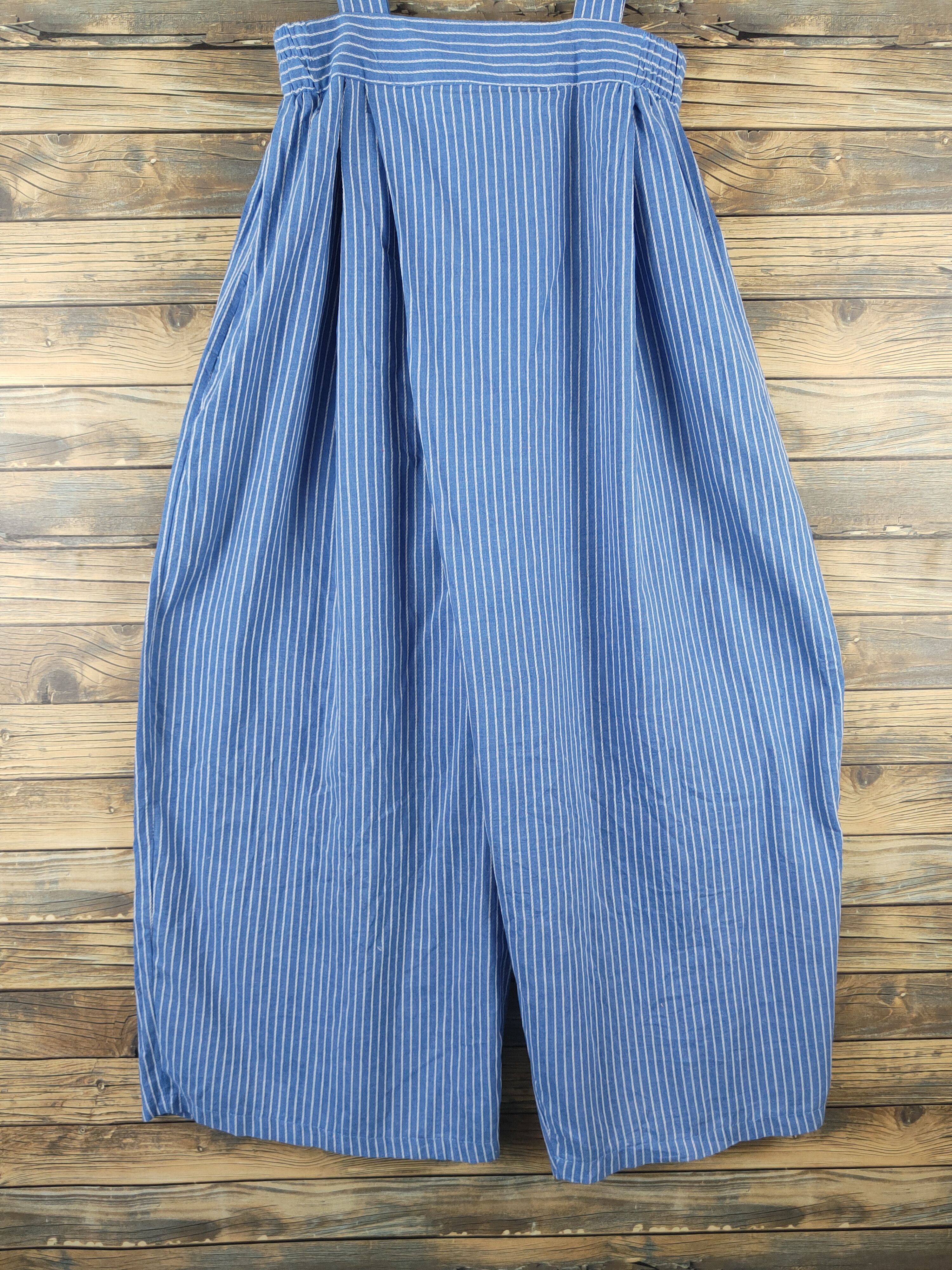 Japanese Brand × Vintage Avant Garde Fashion by F&T Blue Jumpsuits Size 42" / US 20 - 3 Thumbnail