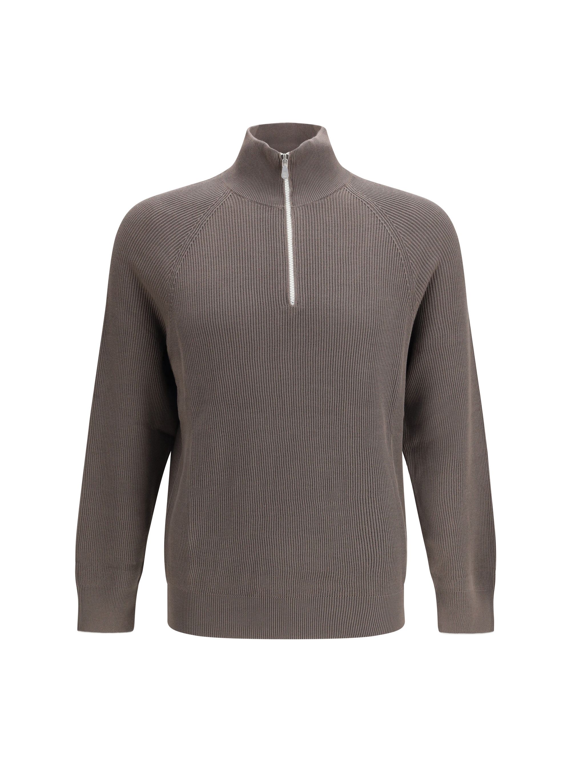 Brunello Cucinelli Cotton Sweater with a high neckline Size US XXL / EU 58 / 5 - 1 Thumbnail