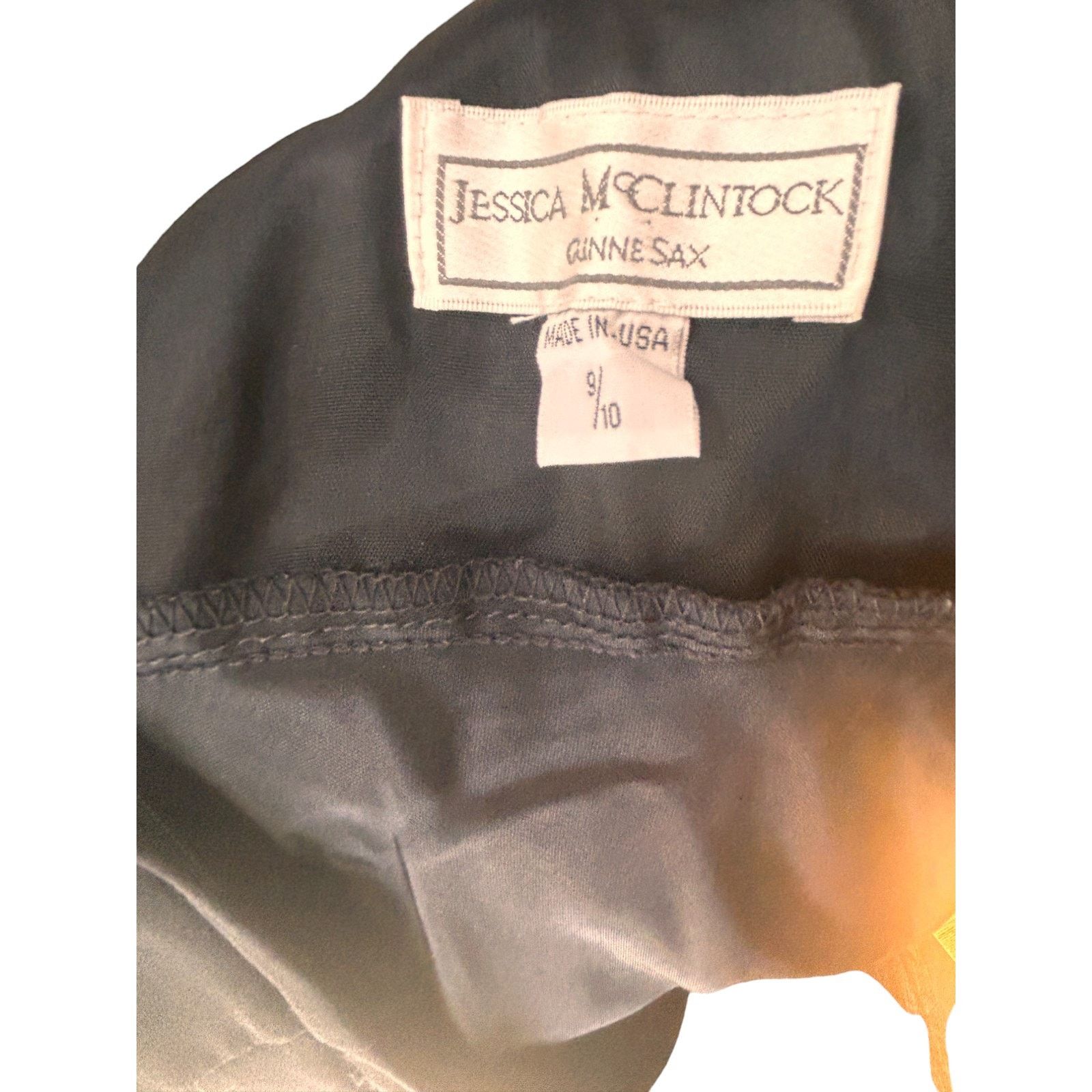 Jessica McClintock Jessica McClintock Gunne Sax Black Formal Dress - Size 9/10 Size L / US 10 / IT 46 - 5 Thumbnail