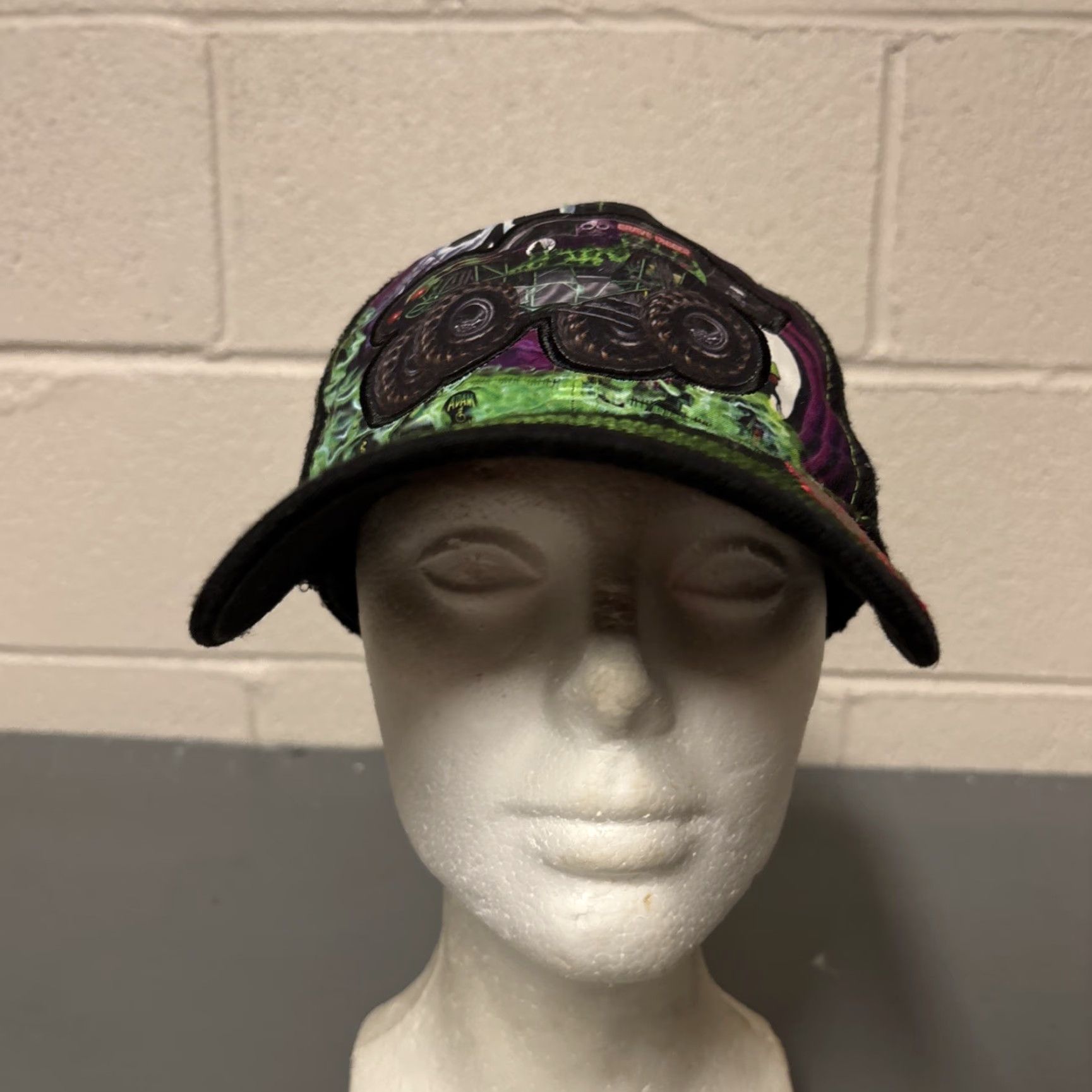 Vintage Monster Jam grave digger Monster Truck Embroidered Hat snapback Men One Size Black Size ONE SIZE - 2 Thumbnail