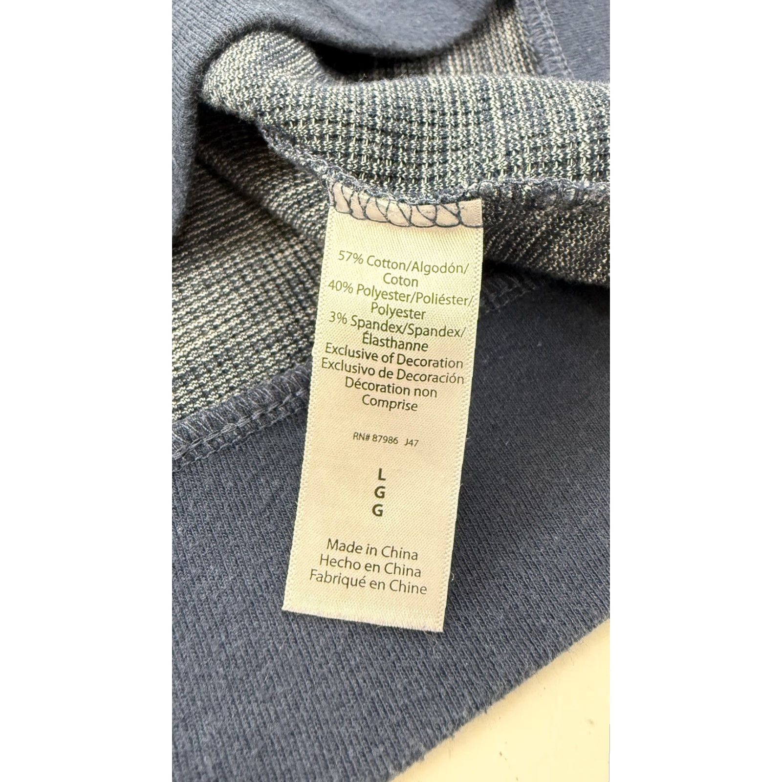 Ike Behar VINTAGE Ike Behar Sweater Mens Large Blue Heather V-Neck Knit Pullover Casual Size US L / EU 52-54 / 3 - 7 Thumbnail