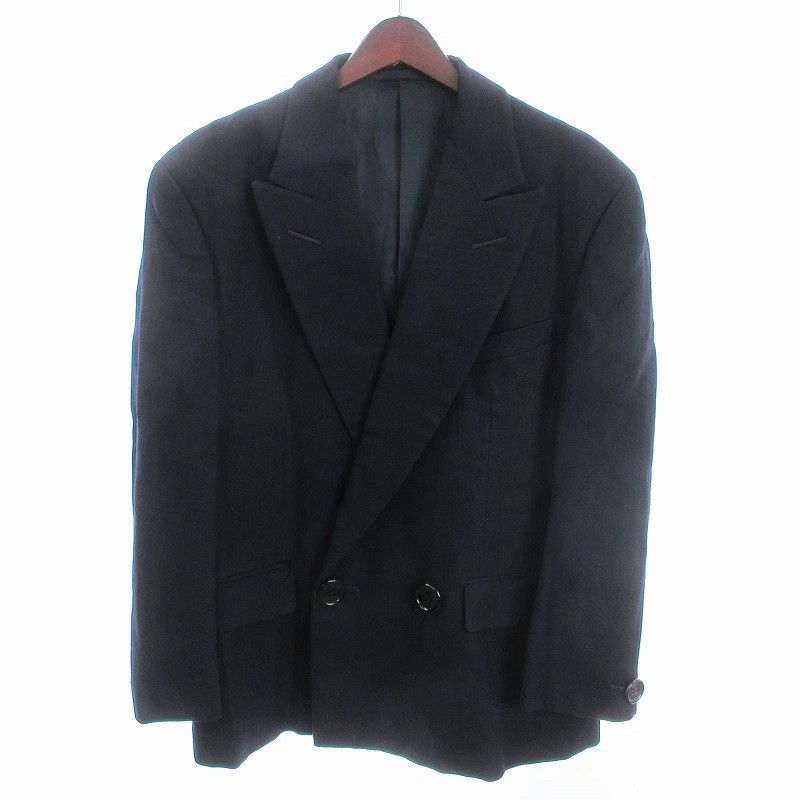 Comme des Garcons Homme Plus Jacket Tailored Double-breasted Tanaka Wool Plain Navy Size US S / EU 44-46 / 1 - 1 Thumbnail
