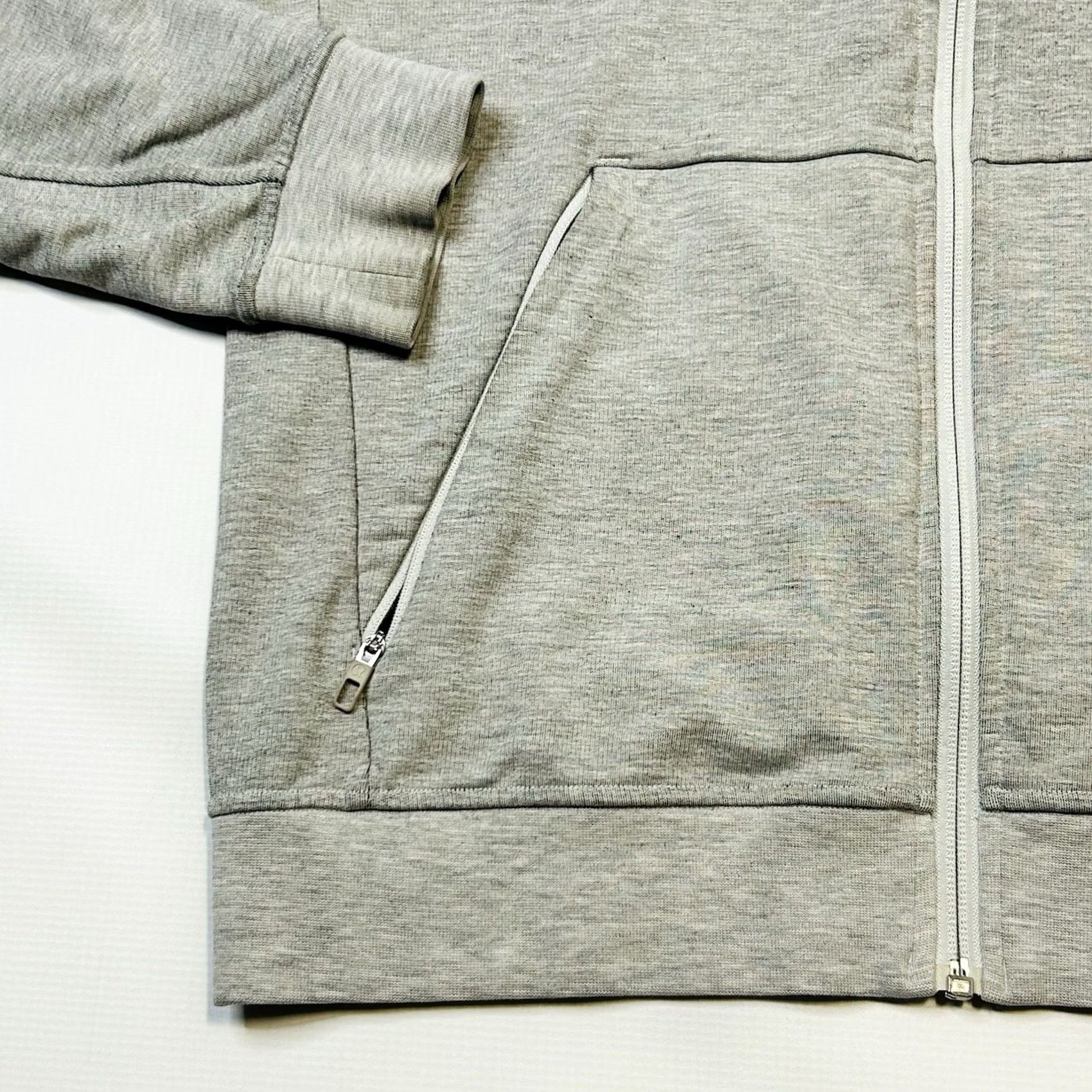 Lululemon Lululemon City Sweat Zip Hoodie Mens Large Heathered Ultra Light Grey Full Zip Pockets Stretch French Terry Size US L / EU 52-54 / 3 - 4 Thumbnail