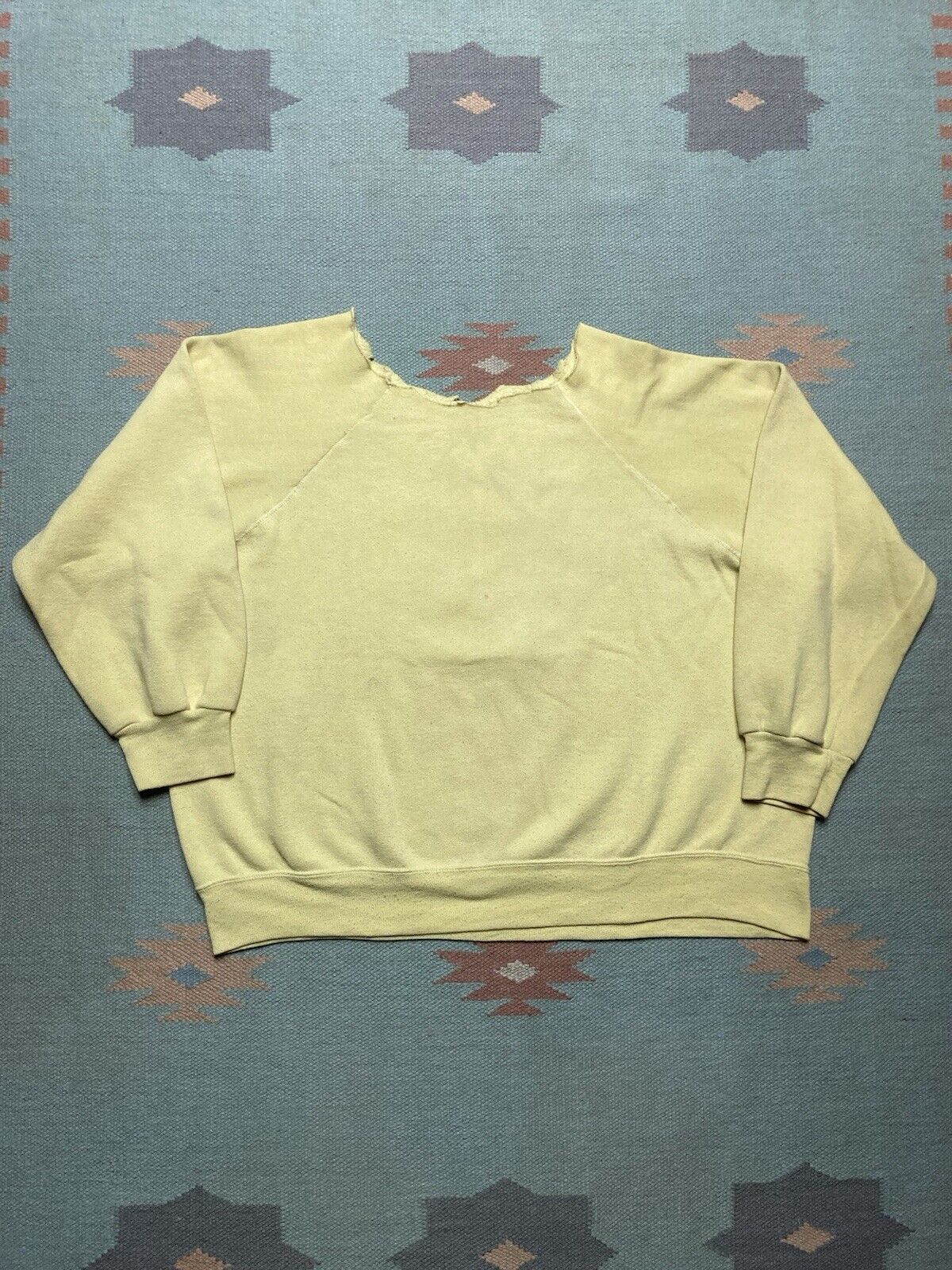 Vintage 80s sweatshirt one day at a time sunset lake chopped neck XL Size US XL / EU 56 / 4 - 2 Thumbnail