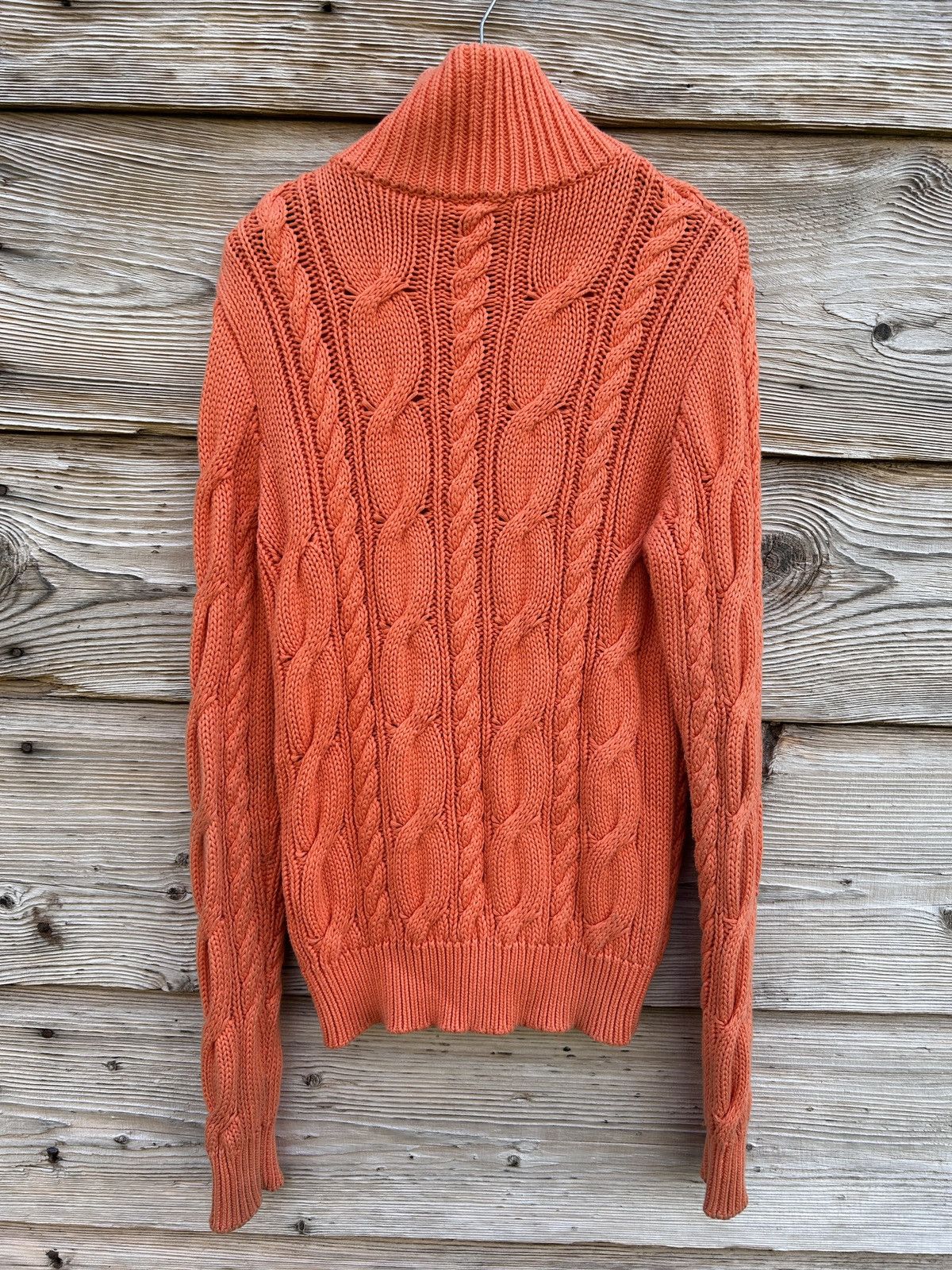 Polo Ralph Lauren Vintage Polo By Ralph Lauren Cable Knit Zippered Sweater Size M / US 6-8 / IT 42-44 - 6 Thumbnail
