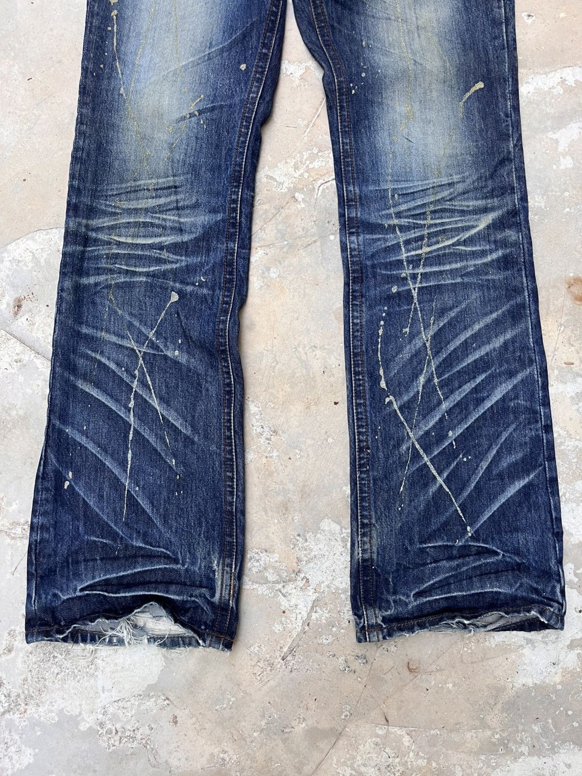 Japanese Brand 💥Semantic Design Skull Distressed Jeans Size US 31 - 11 Thumbnail