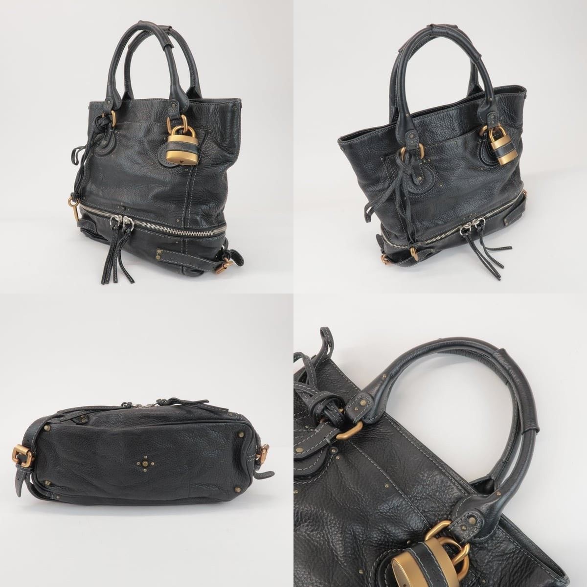Chloe Chloe Paddington Calfskin Satchel Black Size ONE SIZE - 3 Thumbnail
