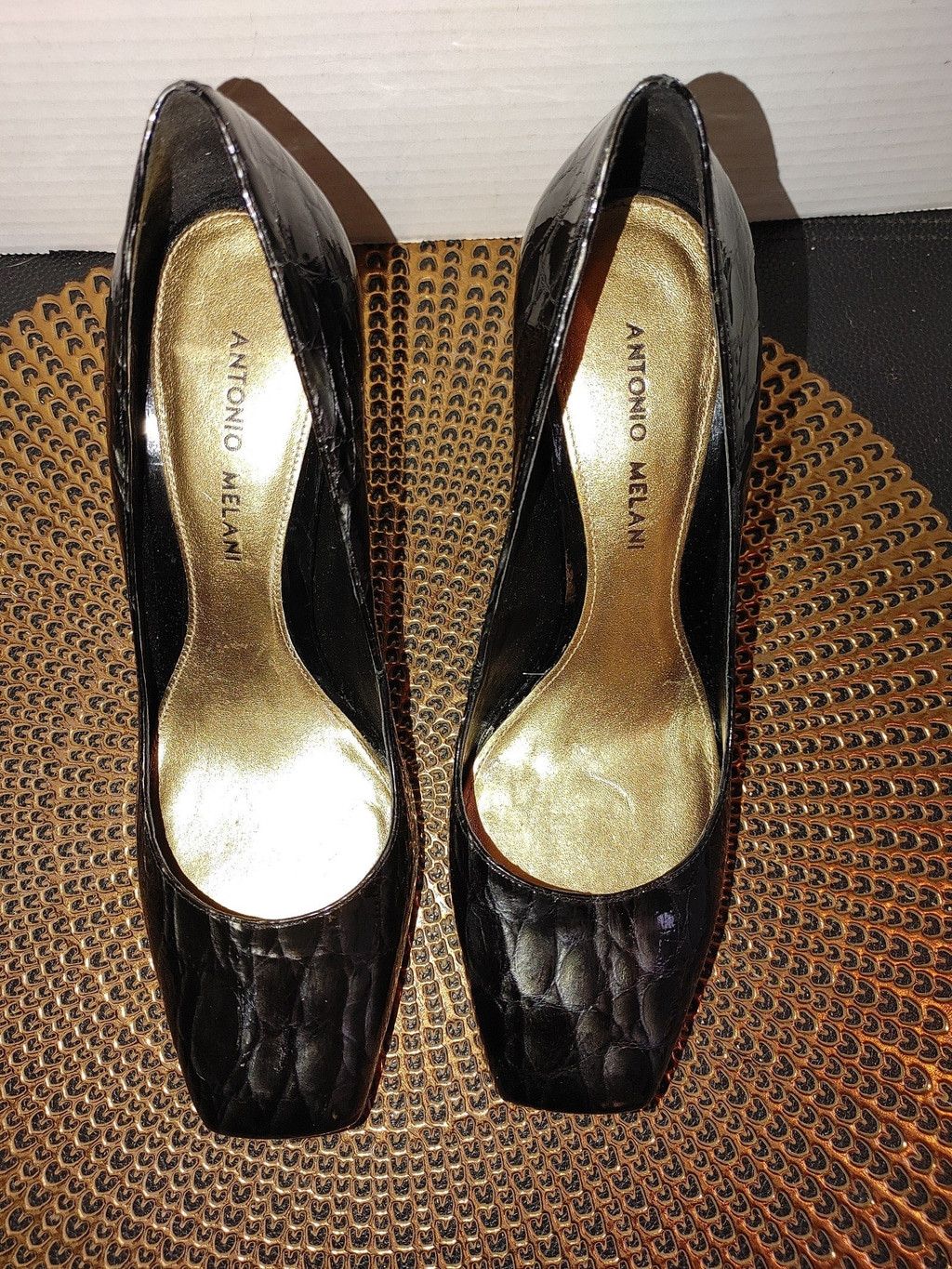 Antonio Maurizi Antonio Melani Devotion Patent Leather Heels Size 8M Size US 8 / IT 38 - 3 Thumbnail