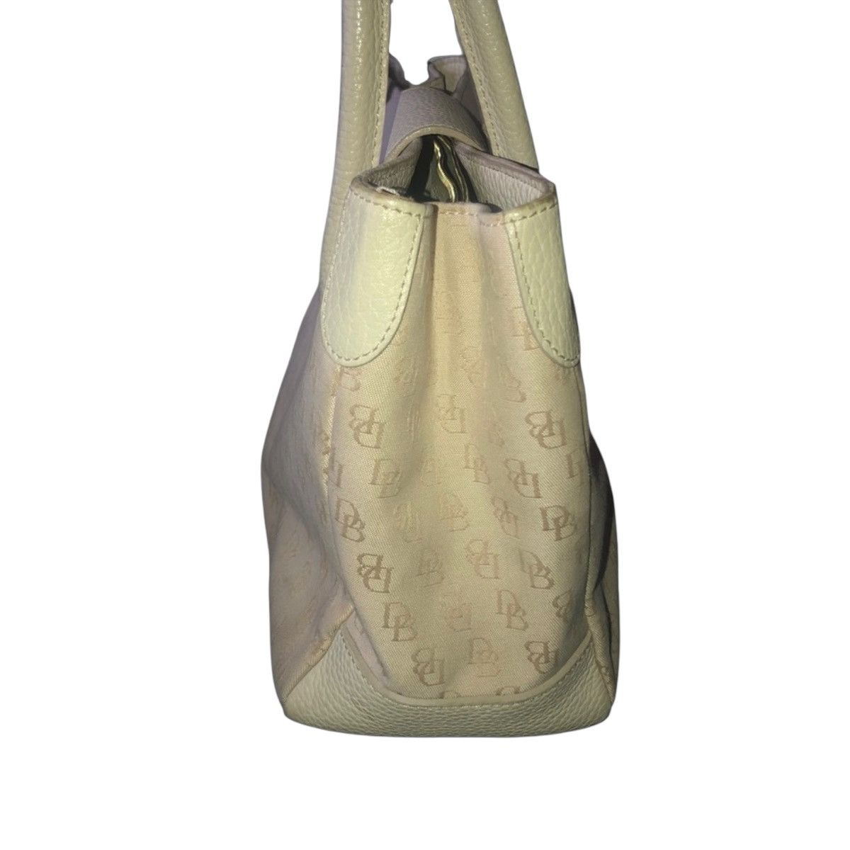 Dooney & Bourke Vintage Dooney & Bourke cream double handle signature bag Size ONE SIZE - 4 Thumbnail