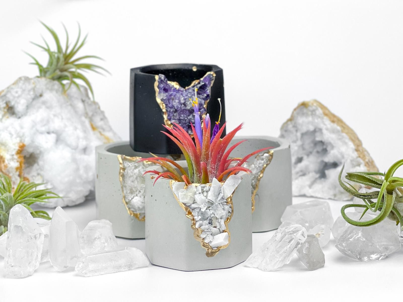 Other Moonstone Crystal Planter air plant holder for yoga Size ONE SIZE - 5 Thumbnail