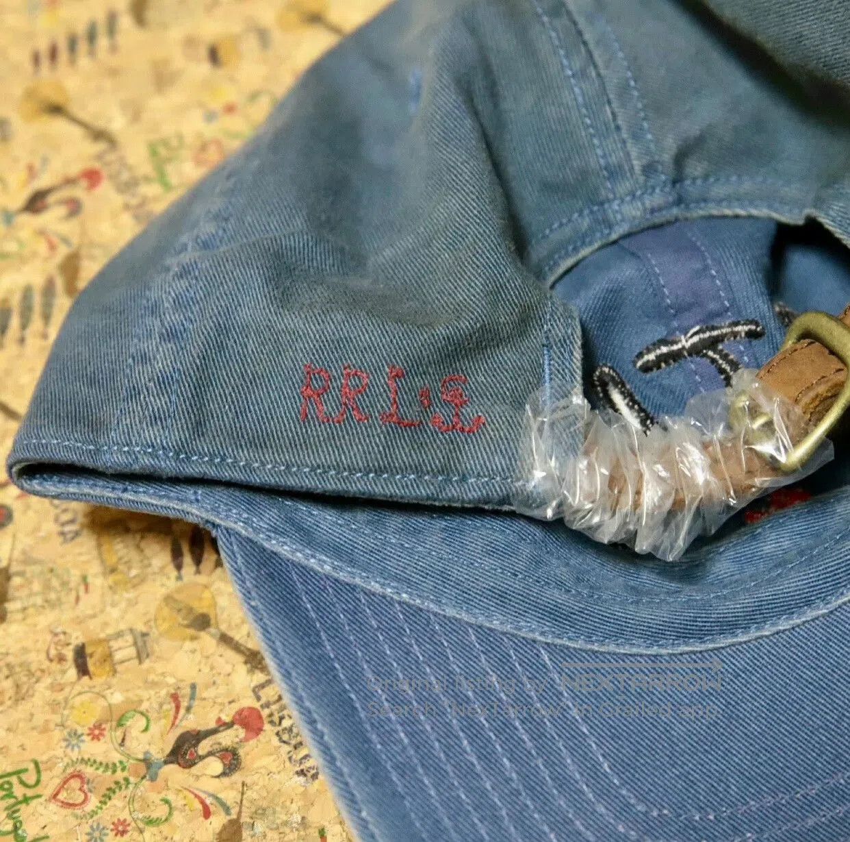 RRL Ralph Lauren Vintage Military Blue Captain Baseball Cap. Size ONE SIZE - 7 Thumbnail