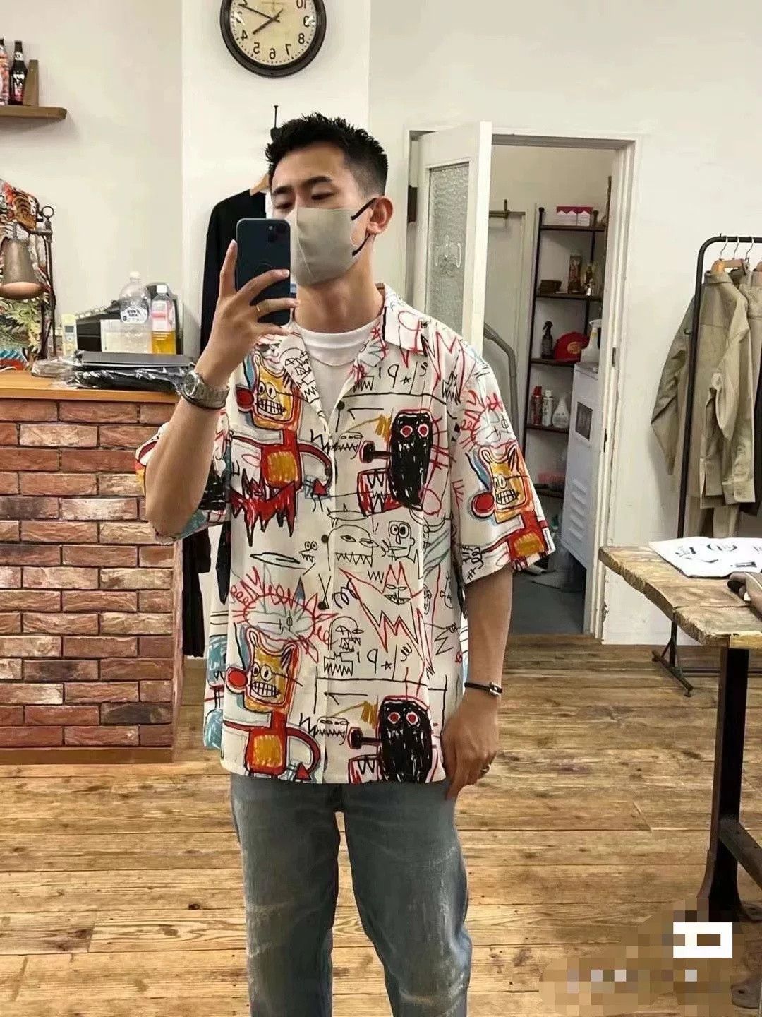 Wacko Maria WACKO MARIA BASQUIAT Short-Sleeve Hawaiian Shirt Size US S / EU 44-46 / 1 - 5 Thumbnail