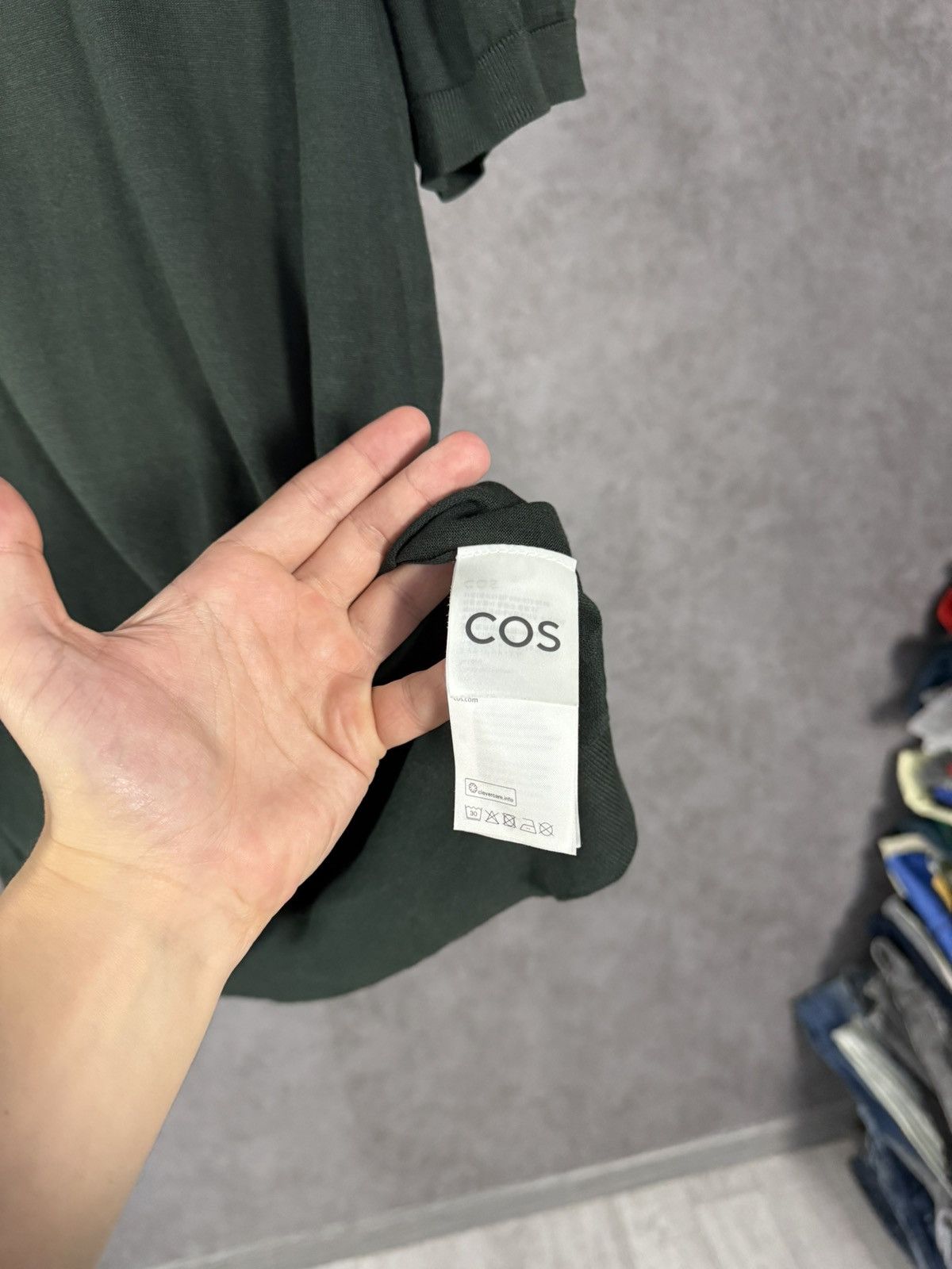 Cos COS designer silk polo tee Size US L / EU 52-54 / 3 - 4 Thumbnail