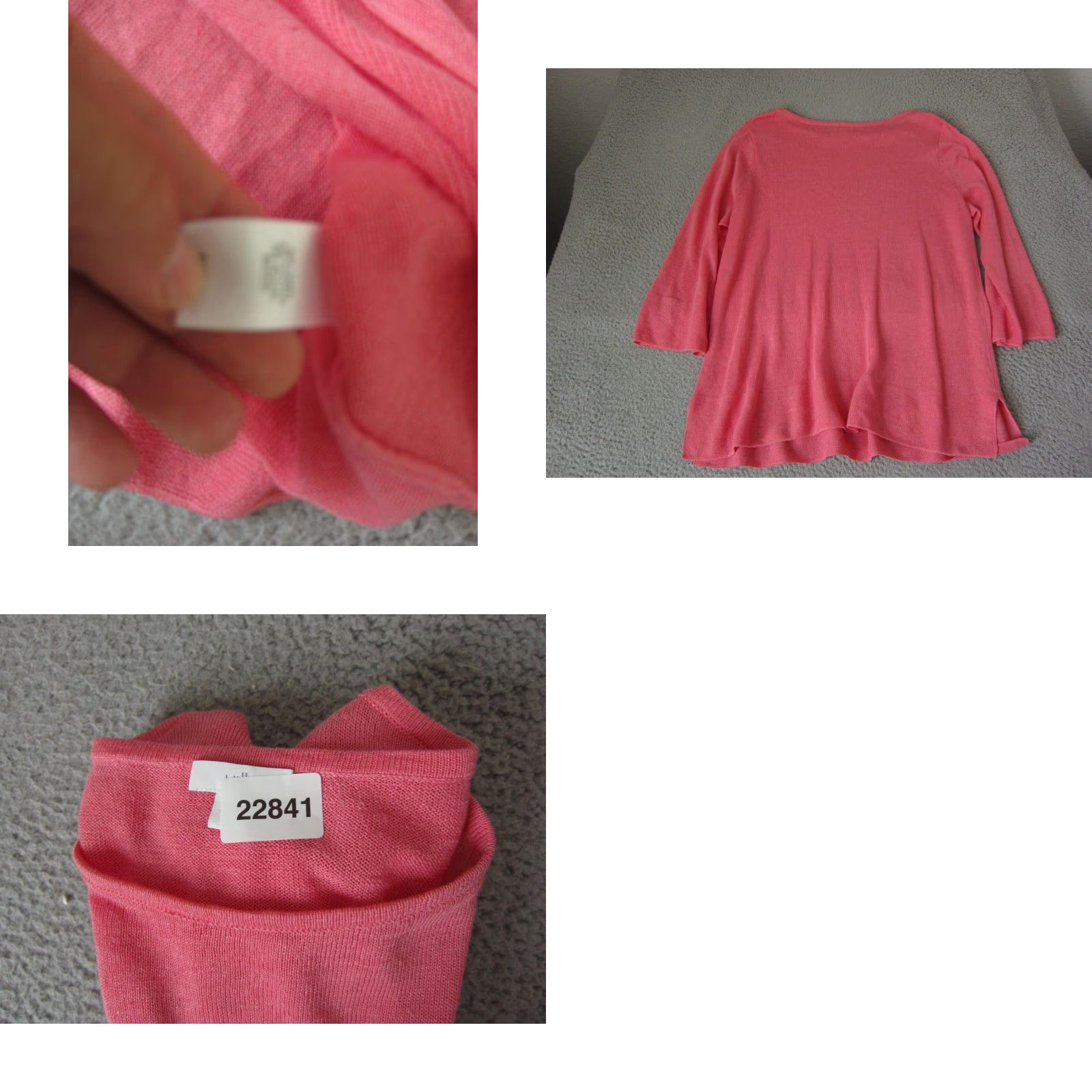 J. Jill J.Jill Sweater Women’s Medium Pink Linen Modal Pullover Casual Ladies Bell Sleeve knit pullover 80s 90s Womens Size M / US 6-8 / IT 42-44 - 8 Thumbnail